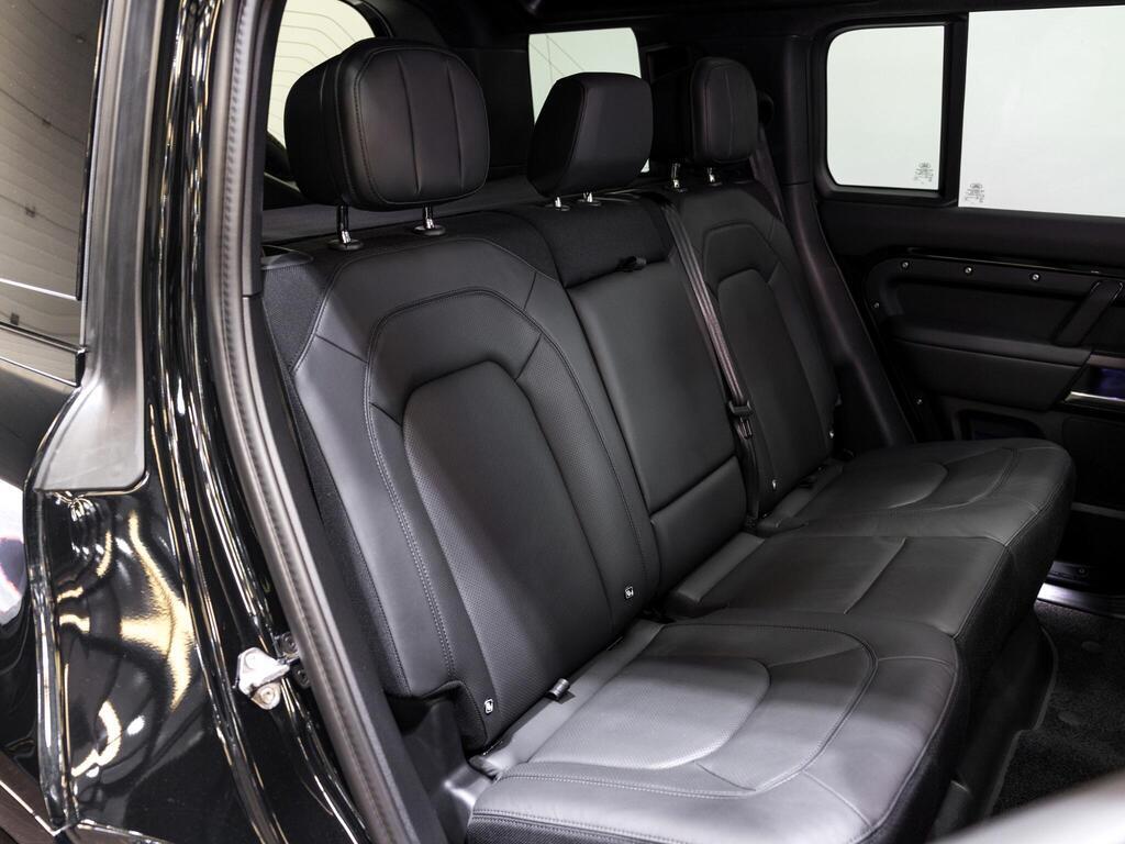 An interior shot of the seats rear on a 2025 Land Rover Defender 110