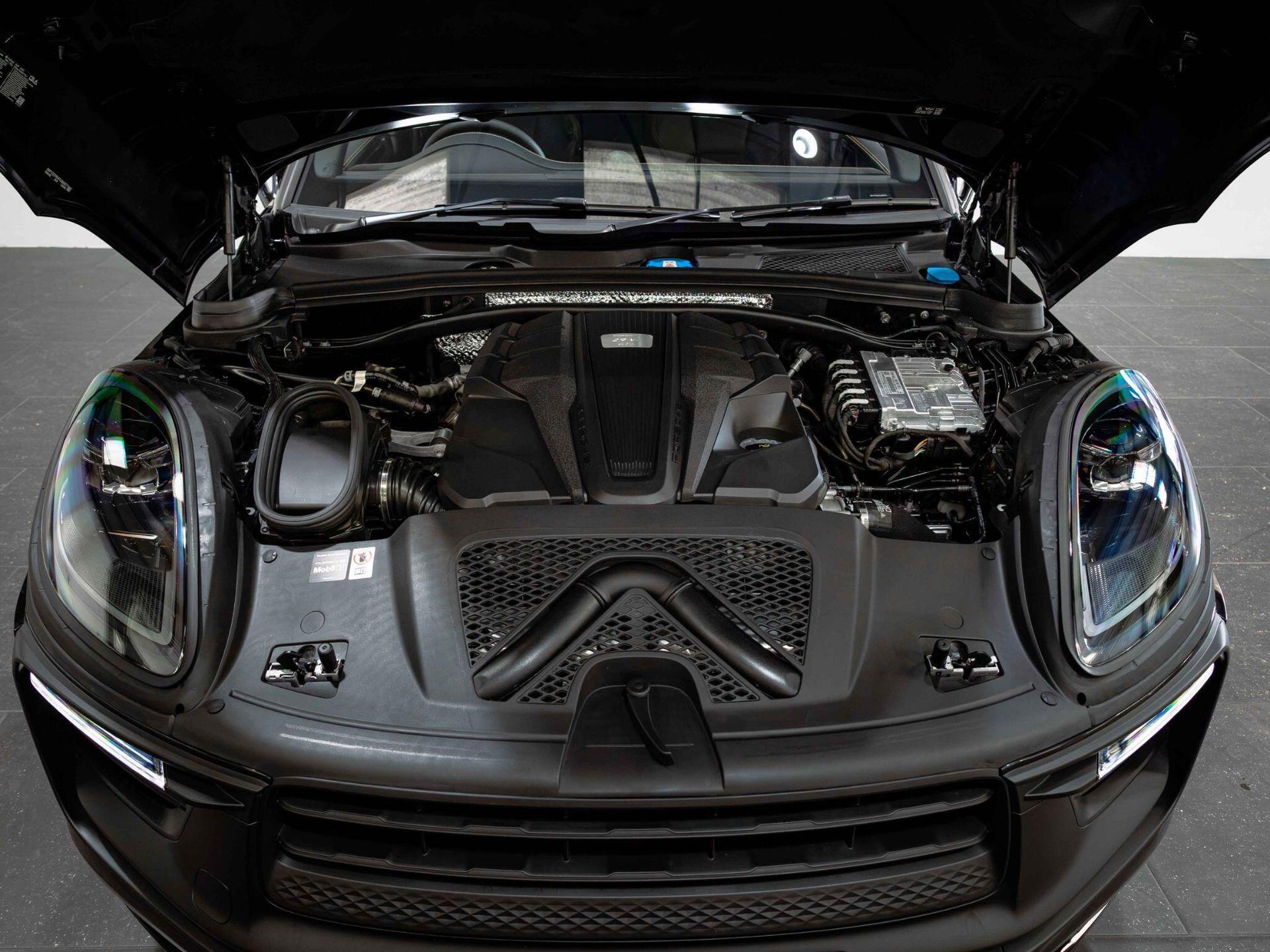 An exterior shot of the engine on a 2025 Porsche Macan