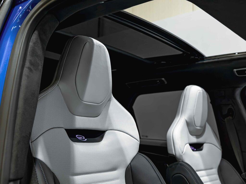 An interior shot of the seats rear on a 2026 Land Rover Range Rover Sport