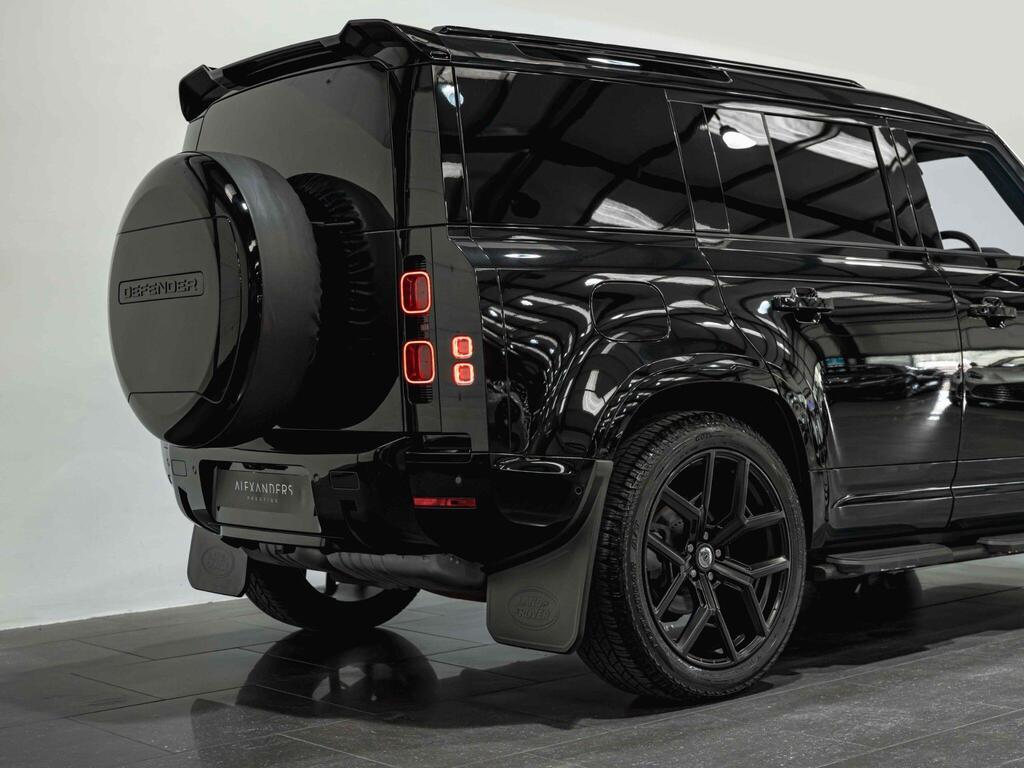 An exterior shot of the rear right on a 2024 Land Rover Defender 110
