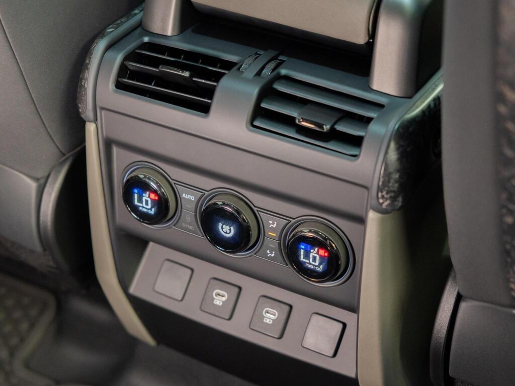 An interior shot of the misc controls on a 2026 Land Rover Defender 110
