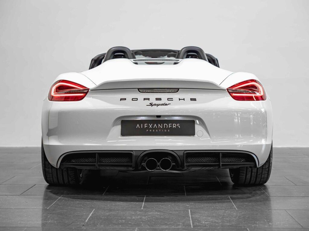 An exterior shot of the rear on a 2015 Porsche Boxster