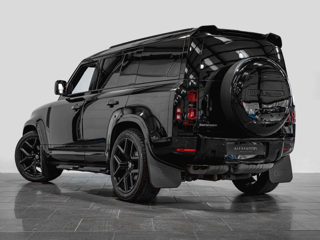 An exterior shot of the rear left on a 2024 Land Rover Defender 110