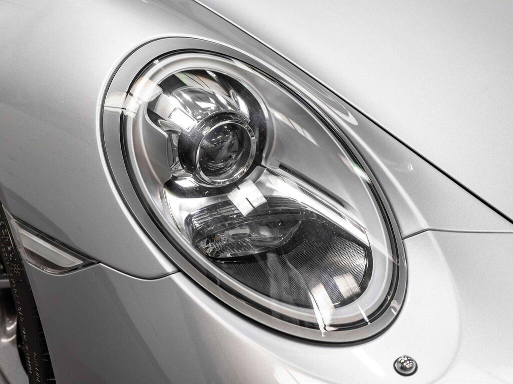 An exterior shot of the lights front on a 2018 Porsche 911