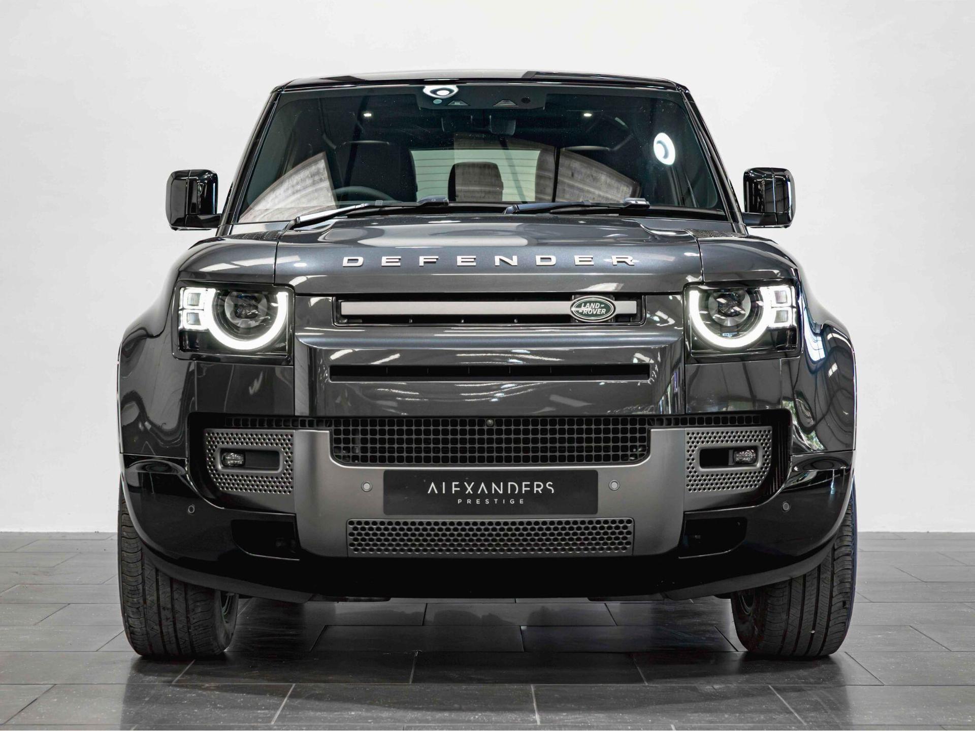 An exterior shot of the front on a 2024 Land Rover Defender 90
