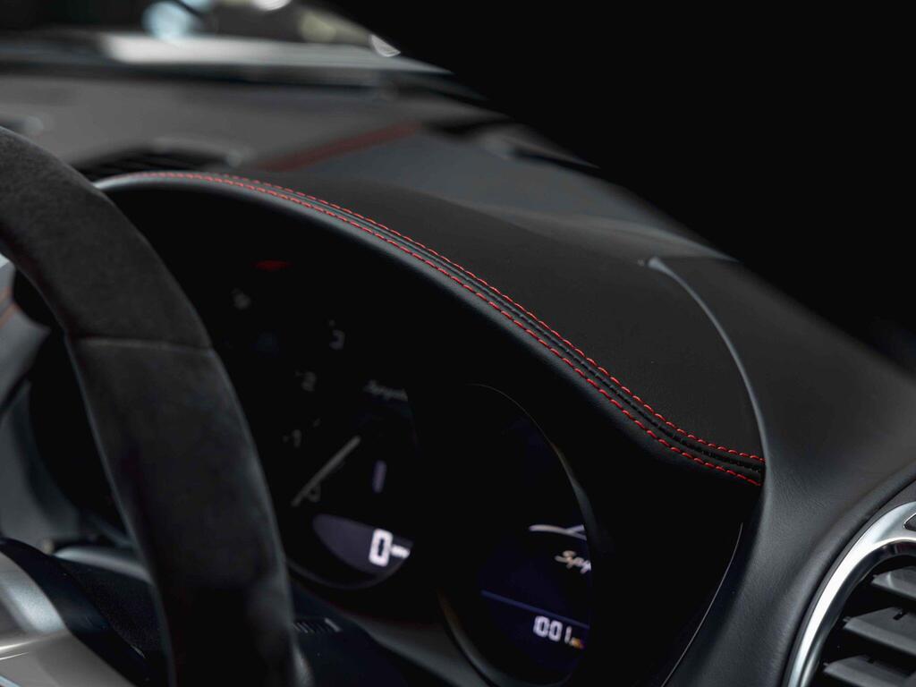 An interior shot of the misc controls on a 2015 Porsche Boxster