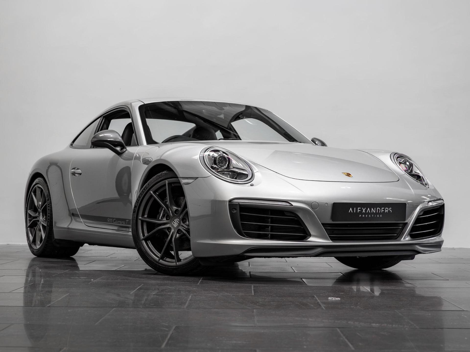 An exterior shot of the front right on a 2018 Porsche 911