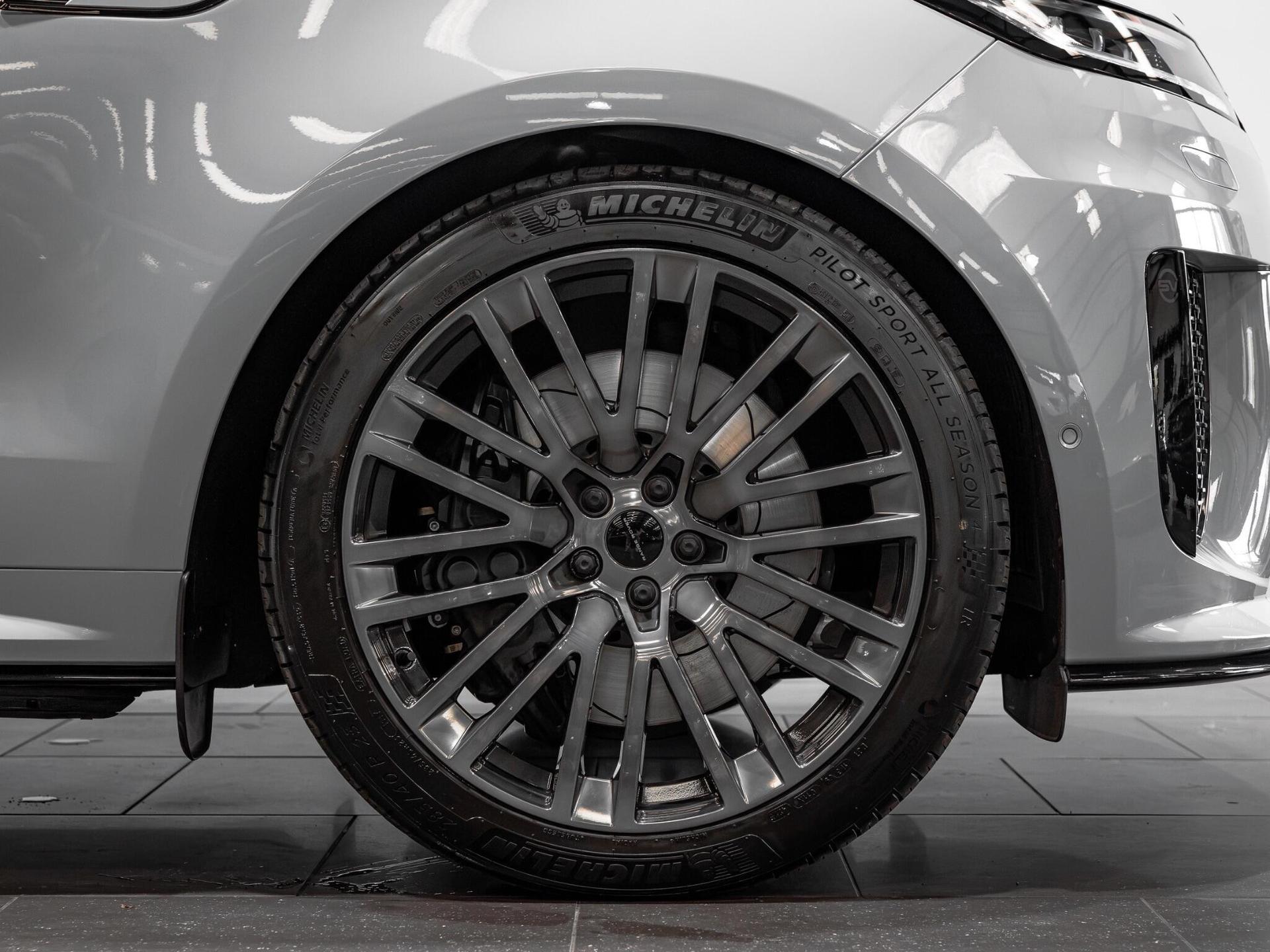 An exterior shot of the wheel on a 2026 Land Rover Range Rover Sport