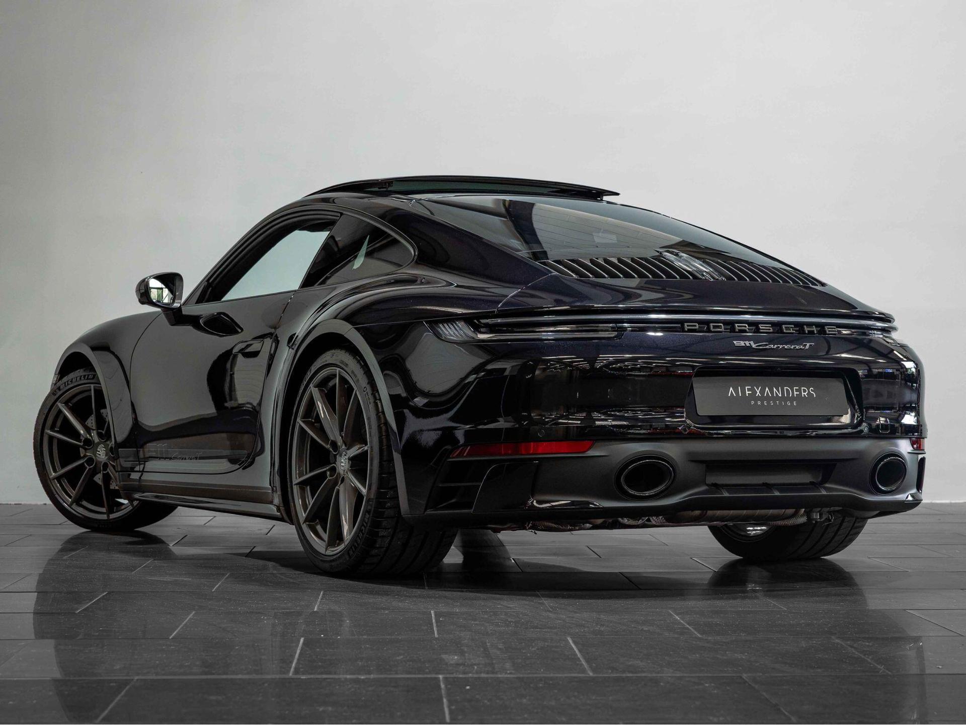An exterior shot of the rear left on a 2024 Porsche 911