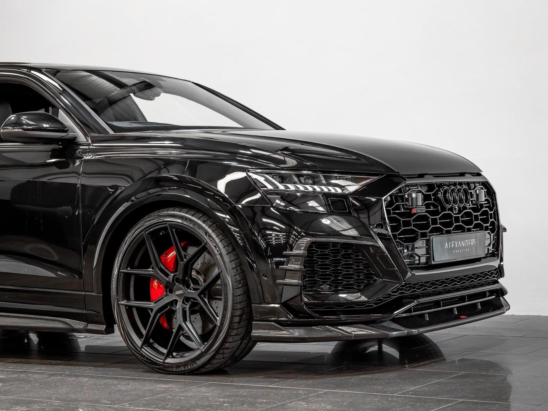 An exterior shot of the front right on a 2023 Audi RSQ8