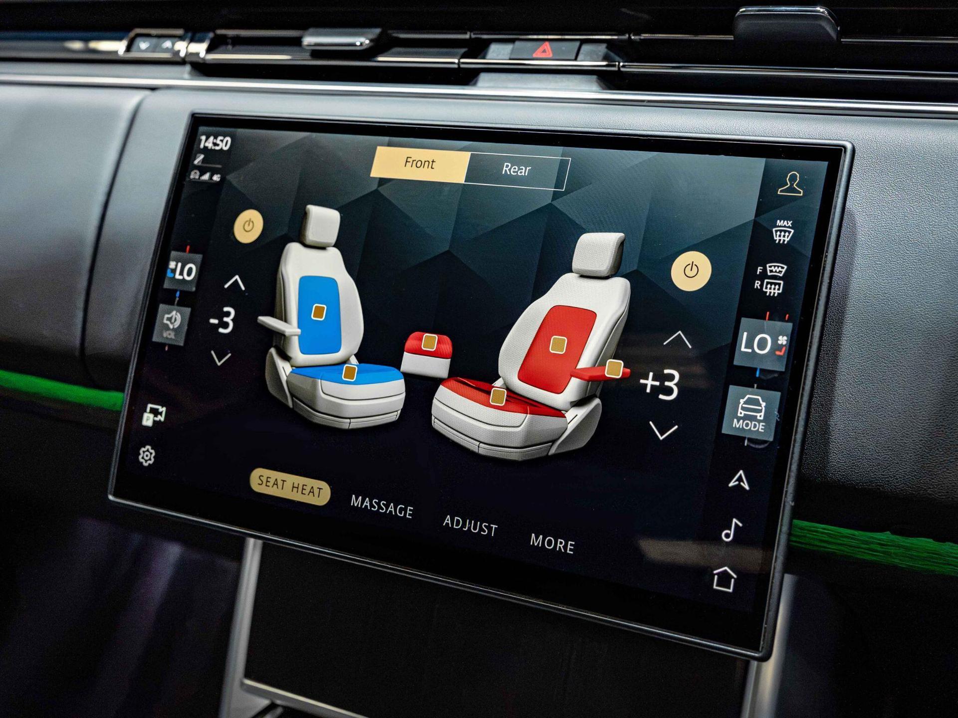 An interior shot of the infotainment system on a 2026 Land Rover Range Rover