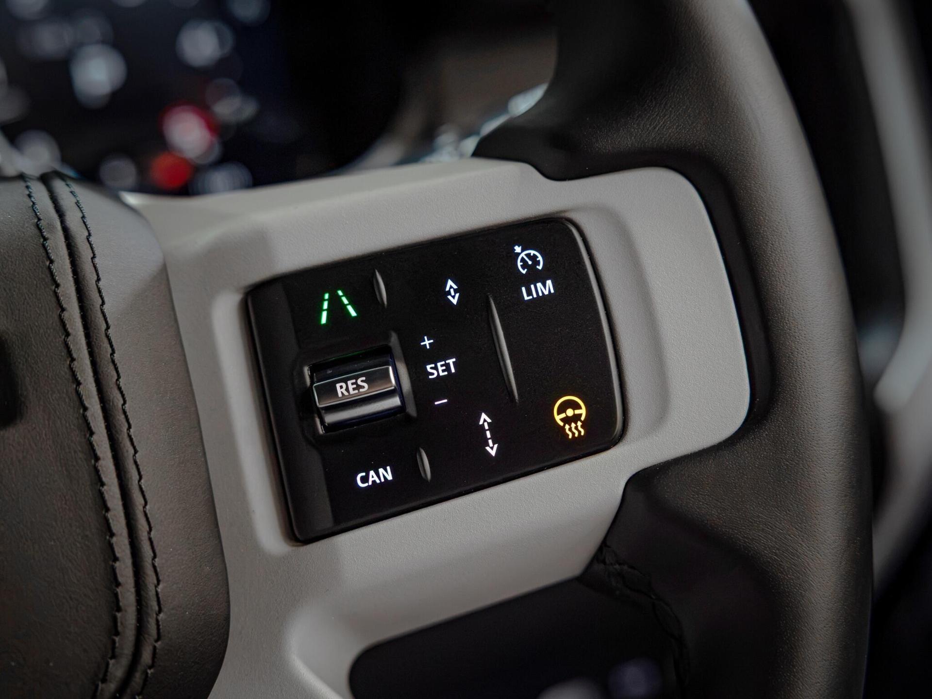 An interior shot of the misc controls on a 2026 Land Rover Defender 110