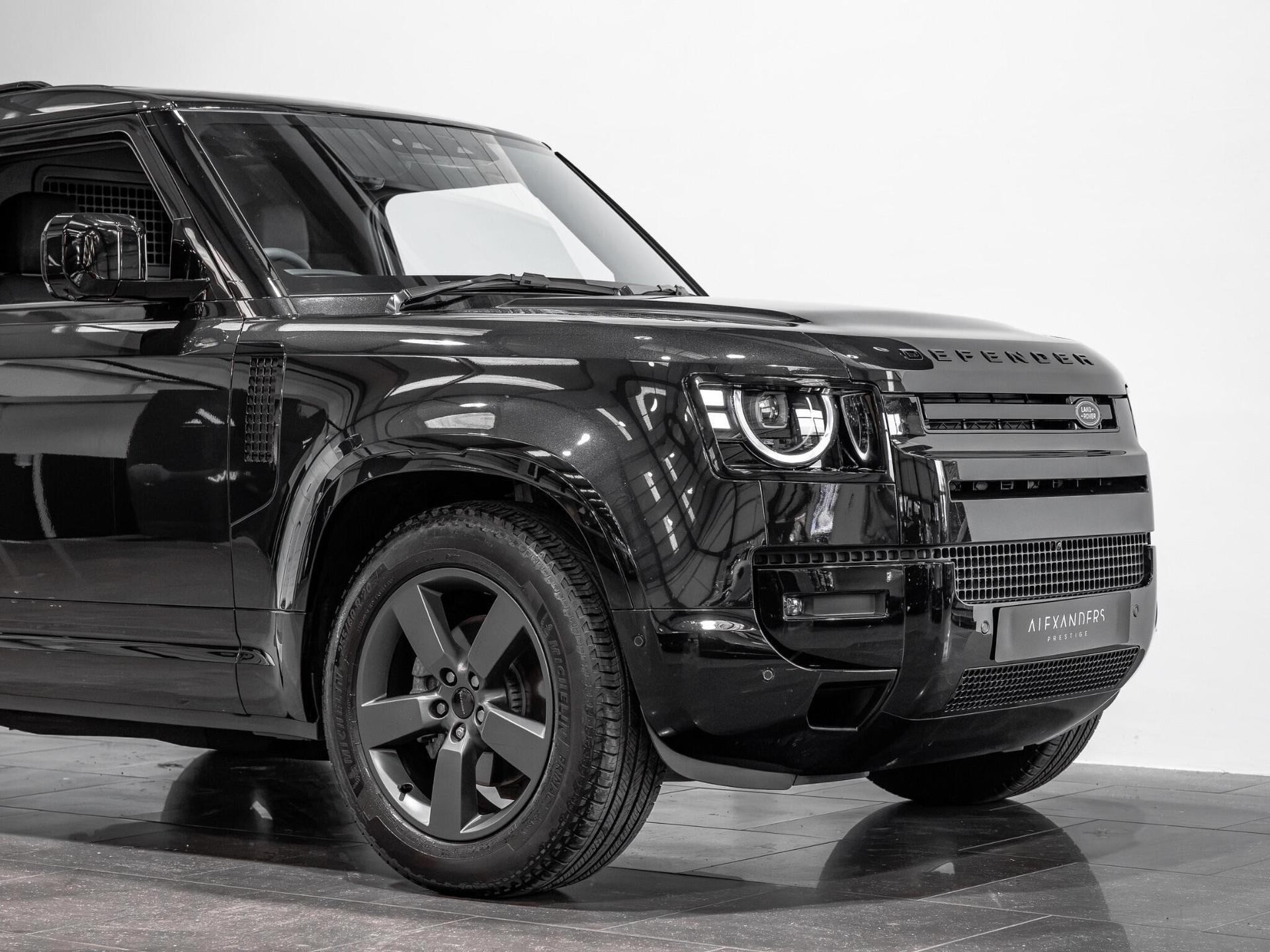 An exterior shot of the front right on a 2026 Land Rover Defender 90