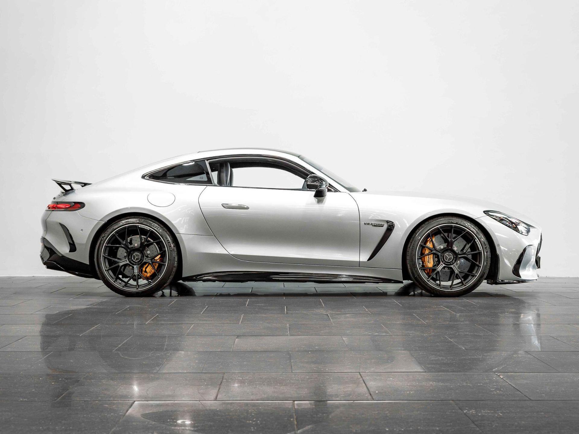 An exterior shot of the side right on a 2024 Mercedes-Benz AMG GT