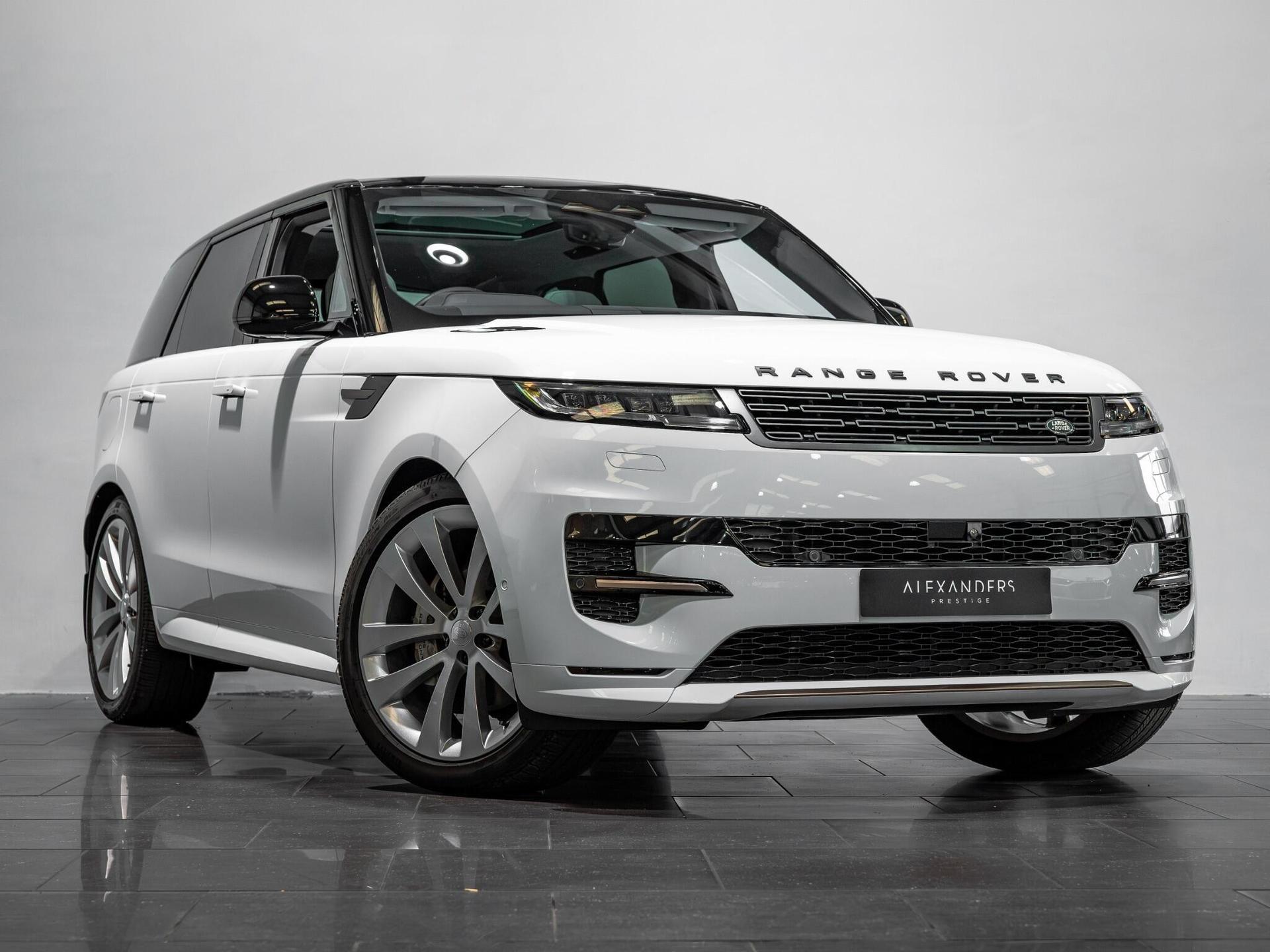 An exterior shot of the front right on a 2025 Land Rover Range Rover Sport