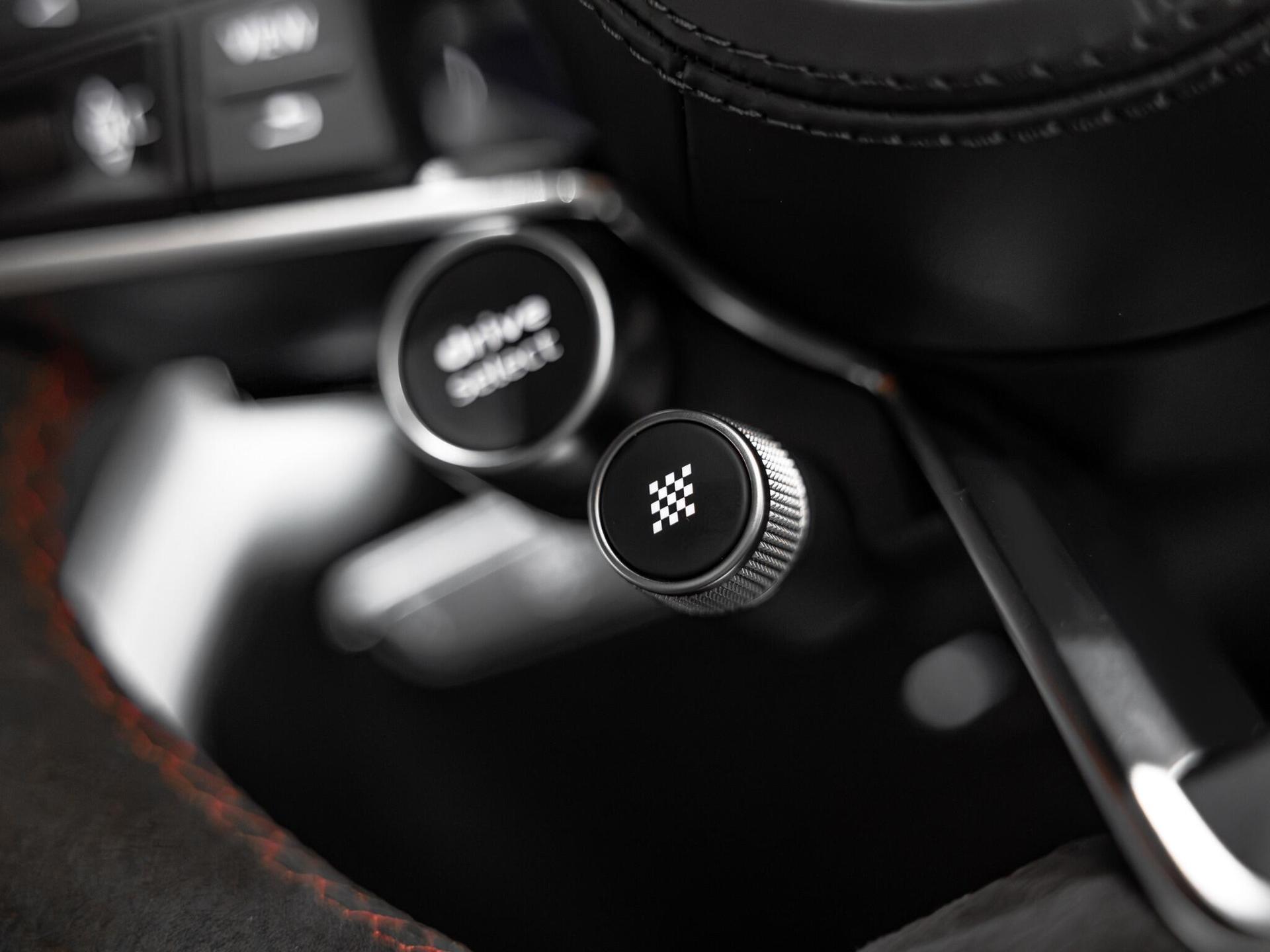 An interior shot of the misc controls on a 2023 Audi R8