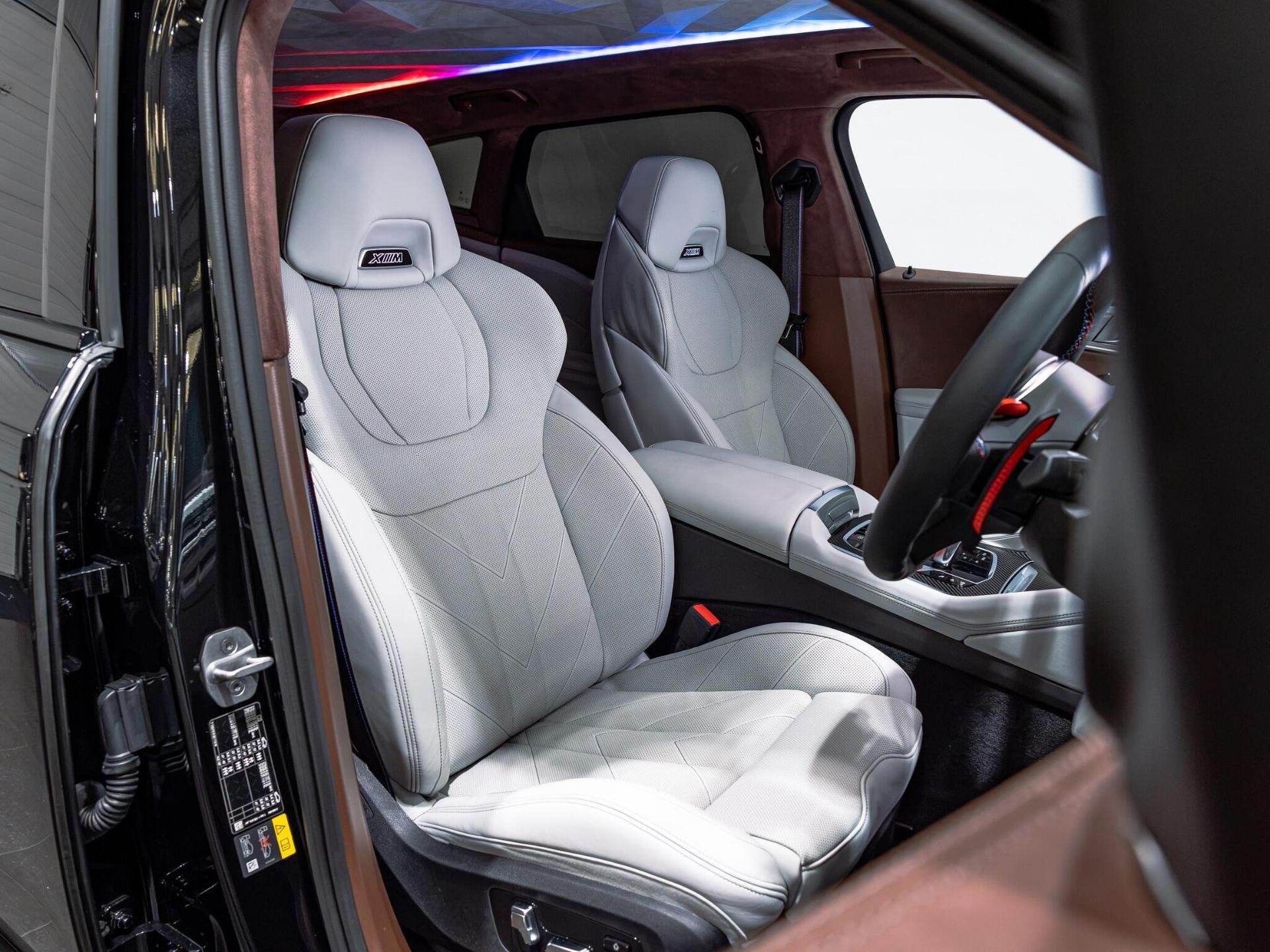 An interior shot of the driver seat on a 2024 BMW XM