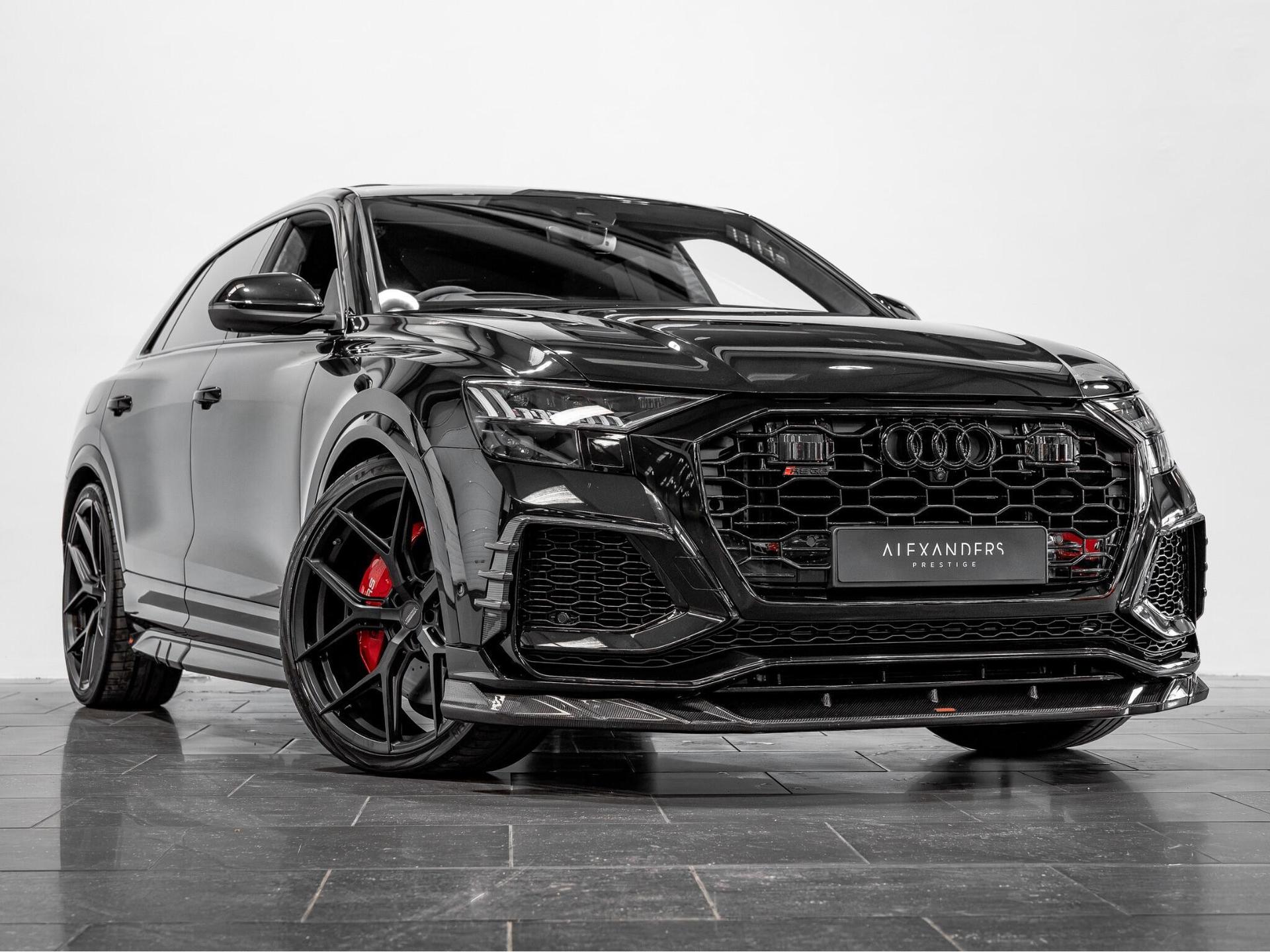 An exterior shot of the front right on a 2023 Audi RSQ8