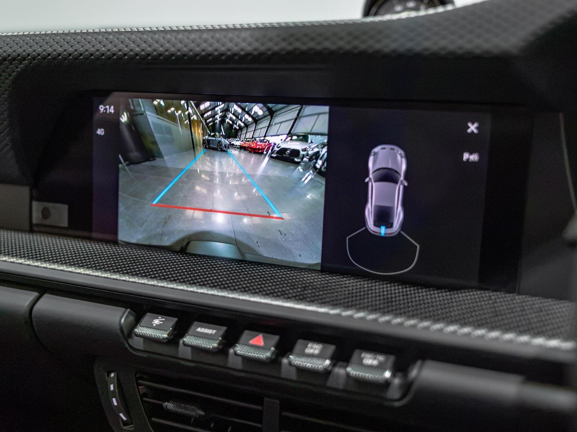 An interior shot of the infotainment system on a 2025 Porsche 911
