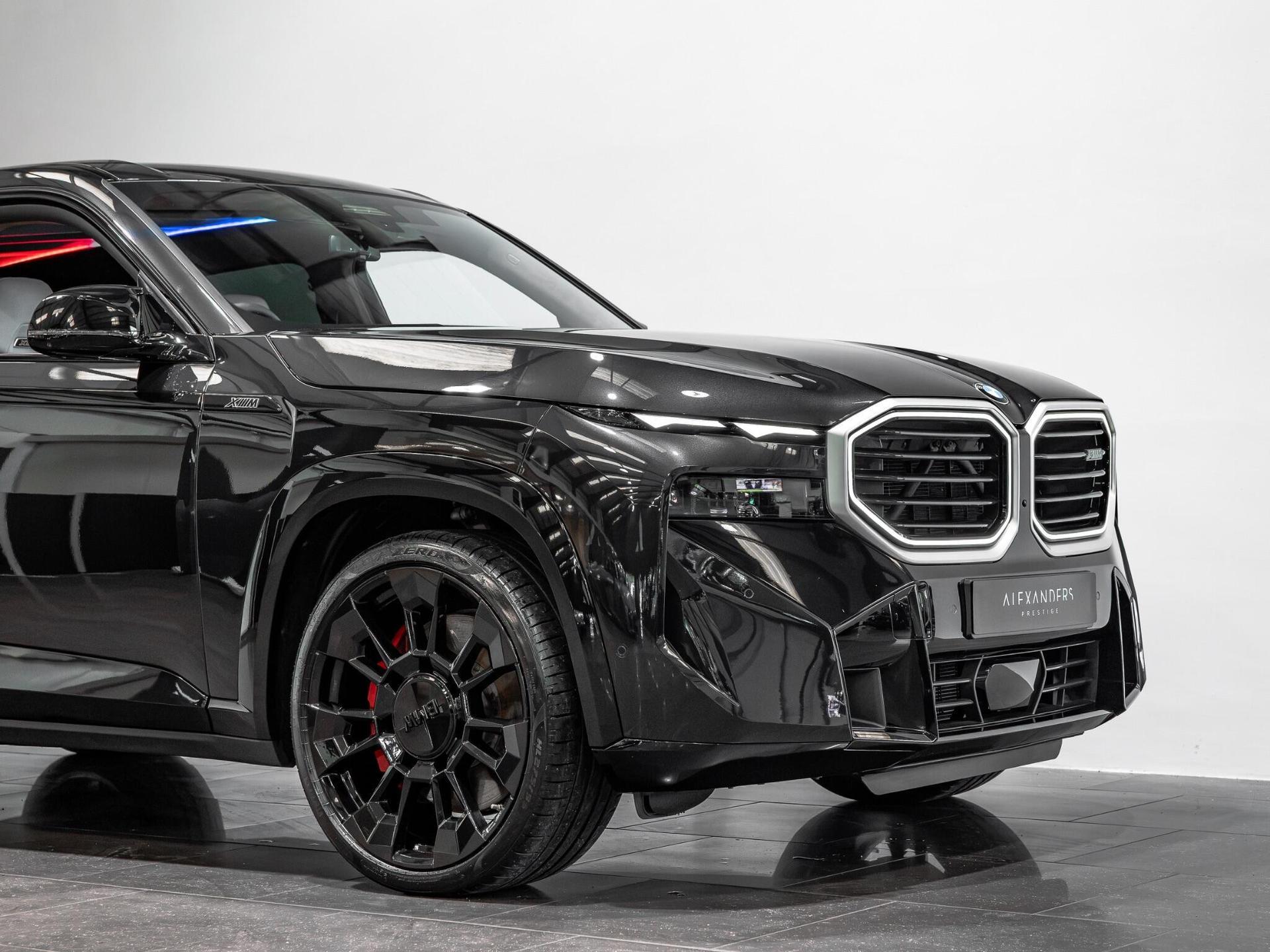 An exterior shot of the front right on a 2024 BMW XM