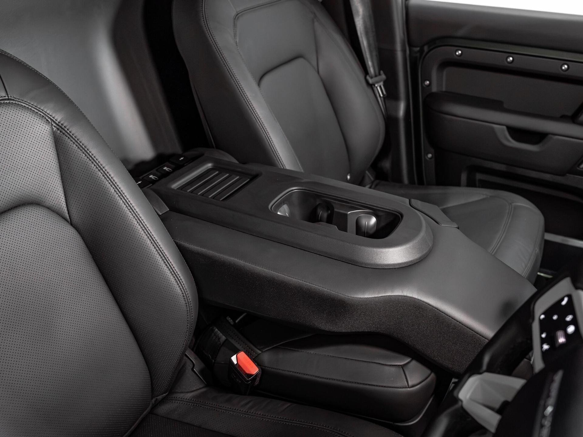 An interior shot of the interior front on a 2026 Land Rover Defender 110