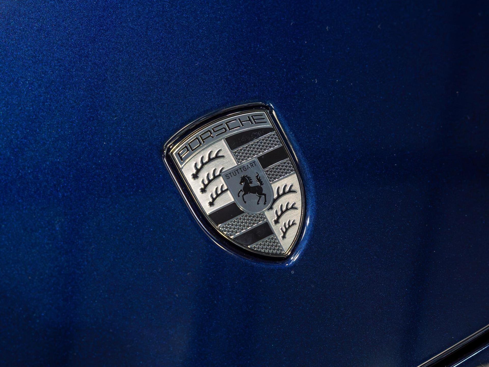 An exterior shot of the badge exterior on a 2026 Porsche 911