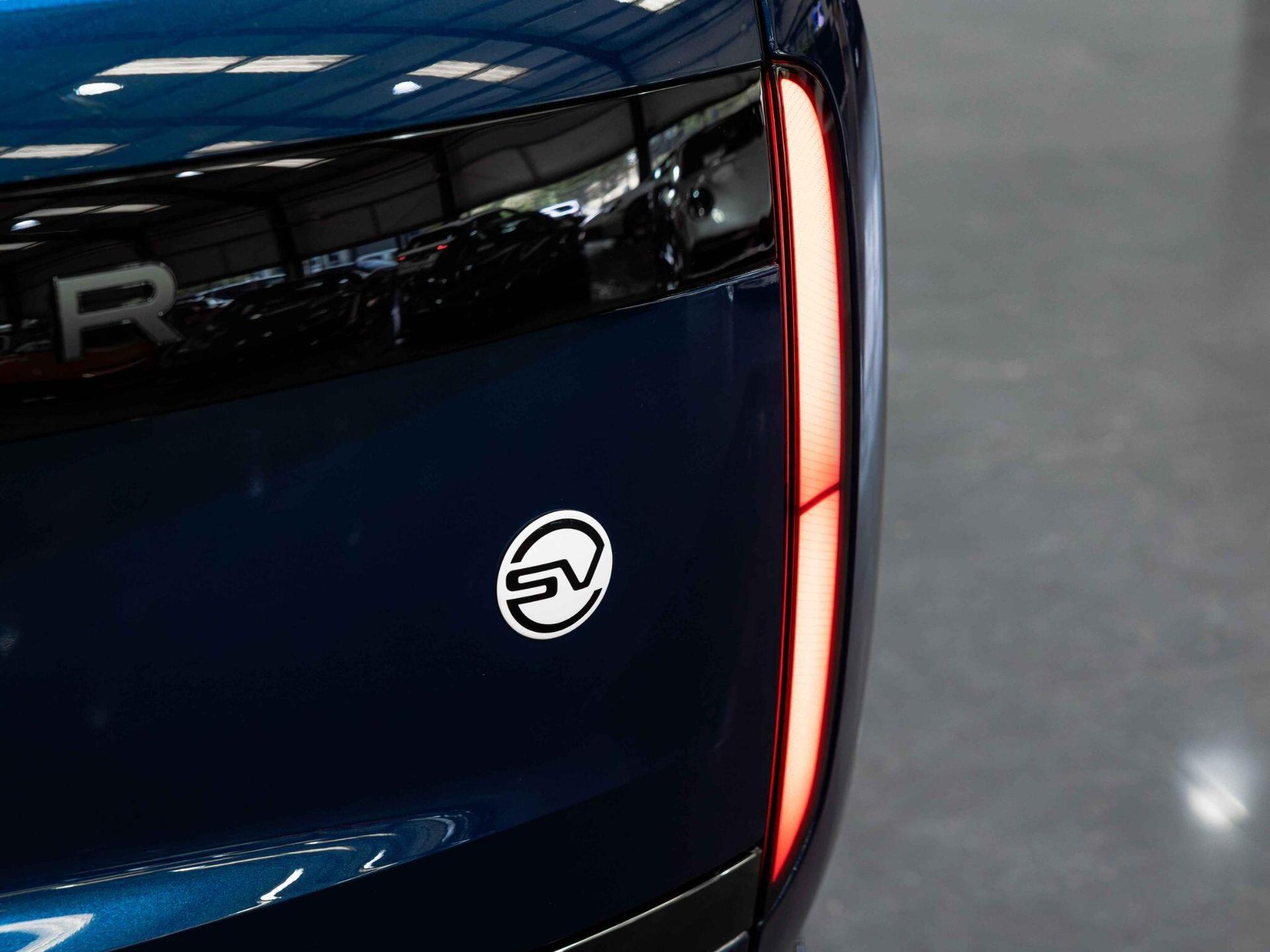 An exterior shot of the badge exterior on a 2026 Land Rover Range Rover