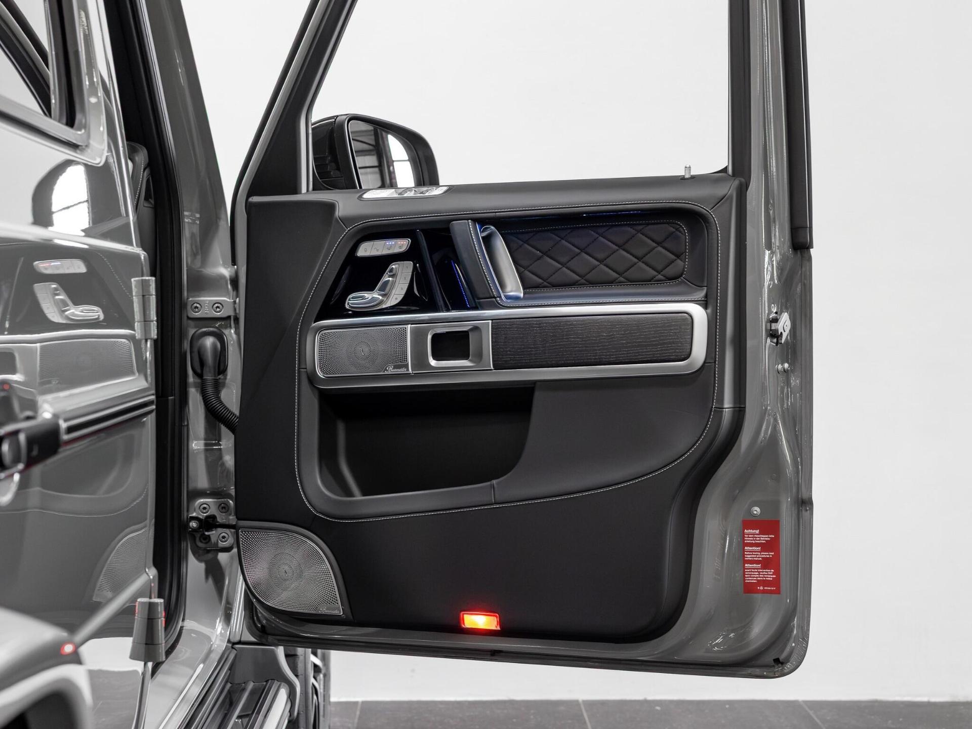 An interior shot of the door interior on a 2025 Mercedes-Benz G Class