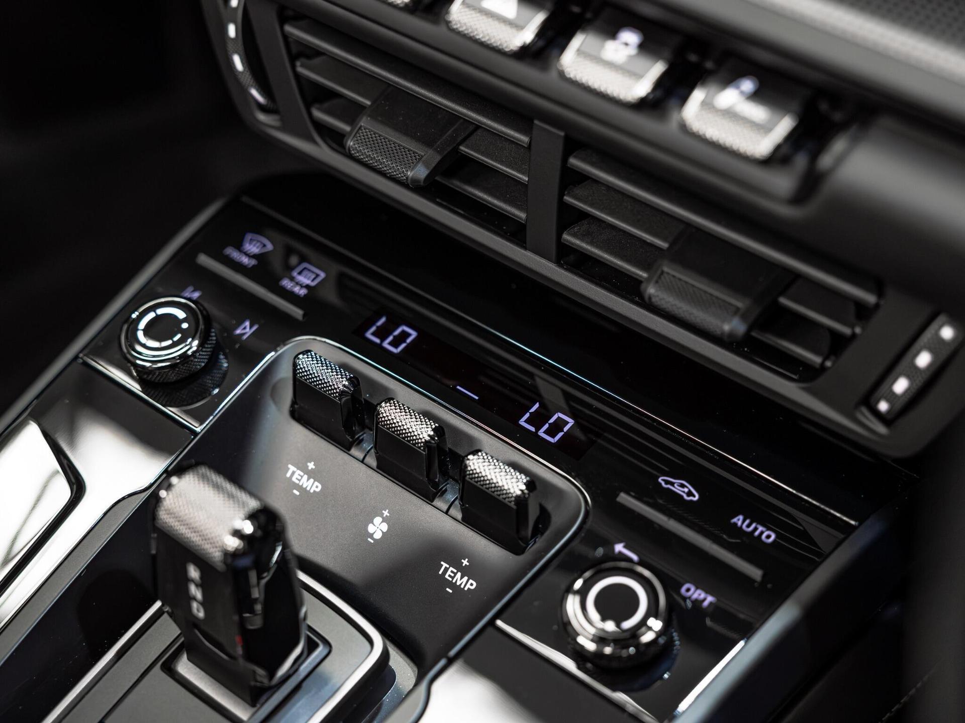An interior shot of the interior front on a 2026 Porsche 911