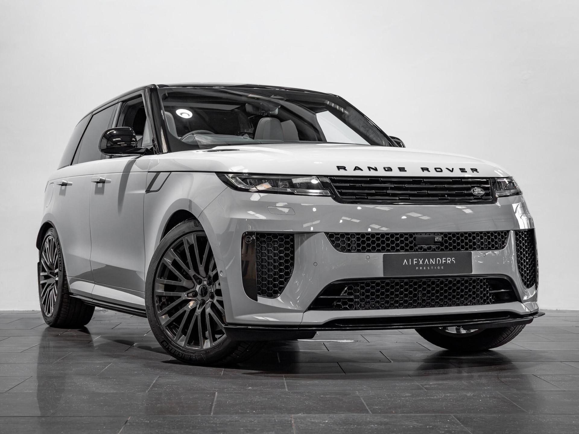 An exterior shot of the front right on a 2026 Land Rover Range Rover Sport