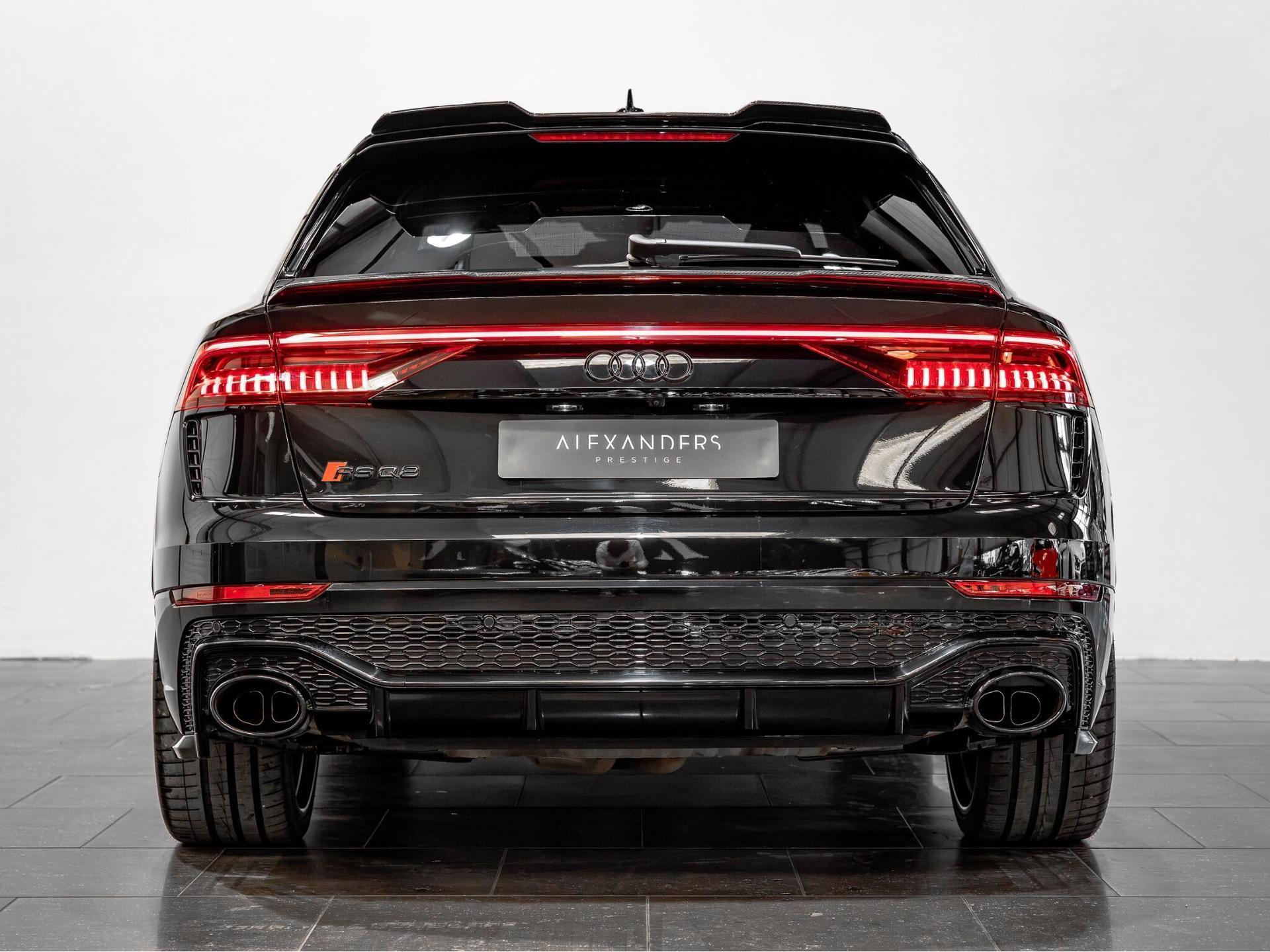 An exterior shot of the rear on a 2023 Audi RSQ8