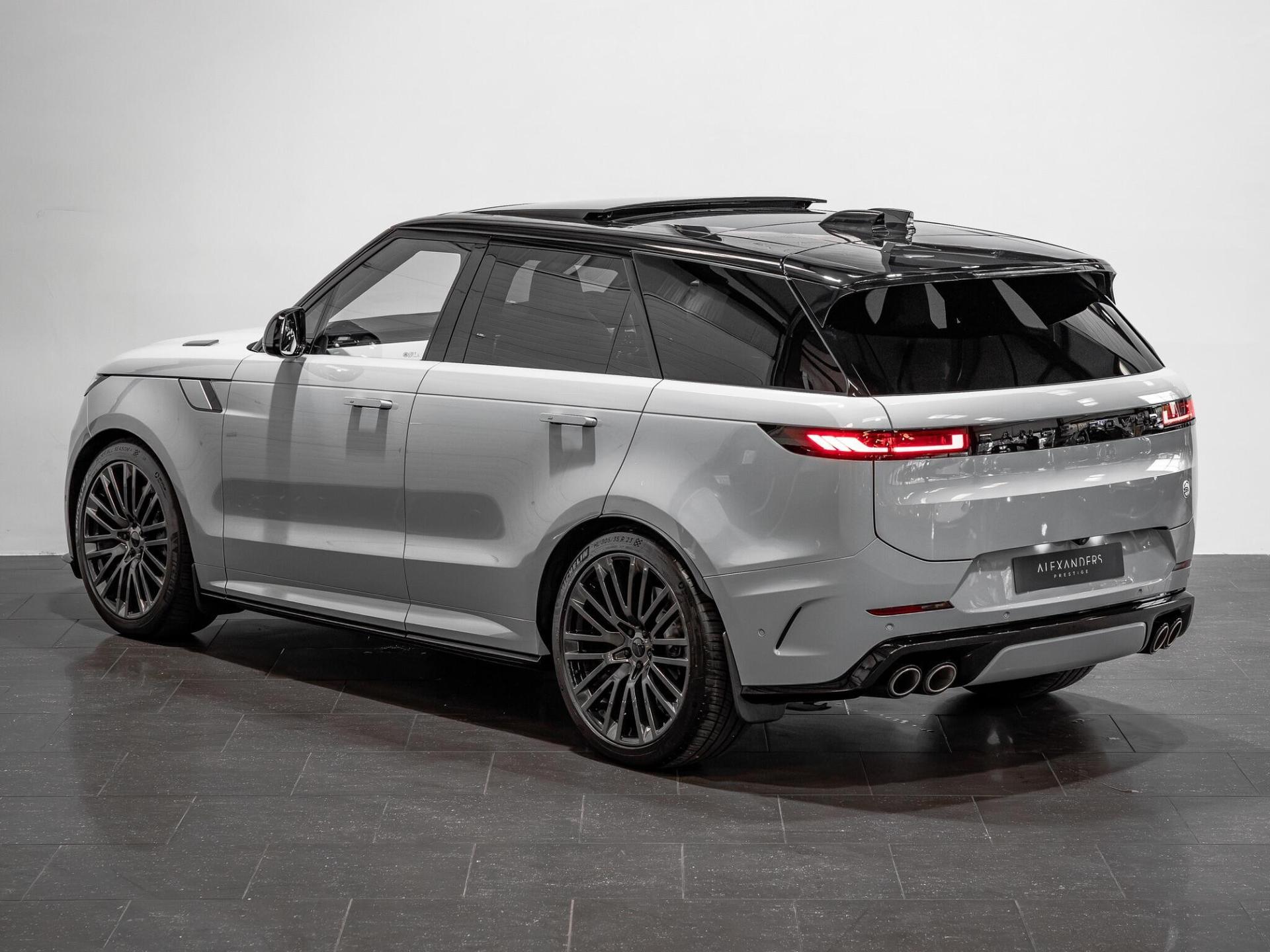 An exterior shot of the rear left on a 2026 Land Rover Range Rover Sport