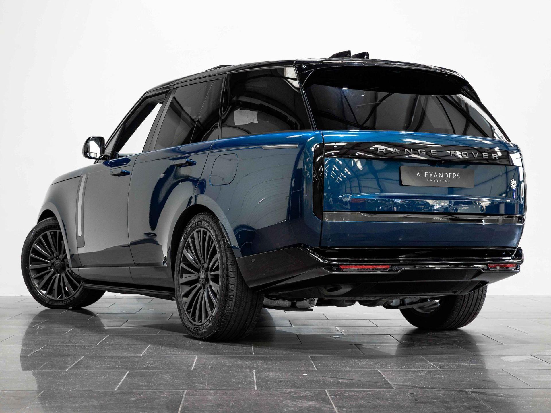 An exterior shot of the rear left on a 2026 Land Rover Range Rover