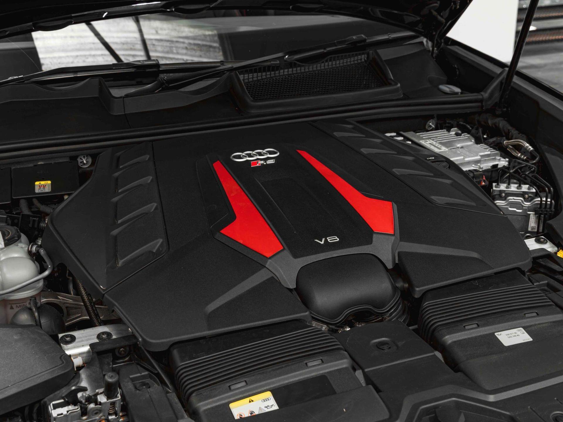 An exterior shot of the engine on a 2025 Audi RSQ8