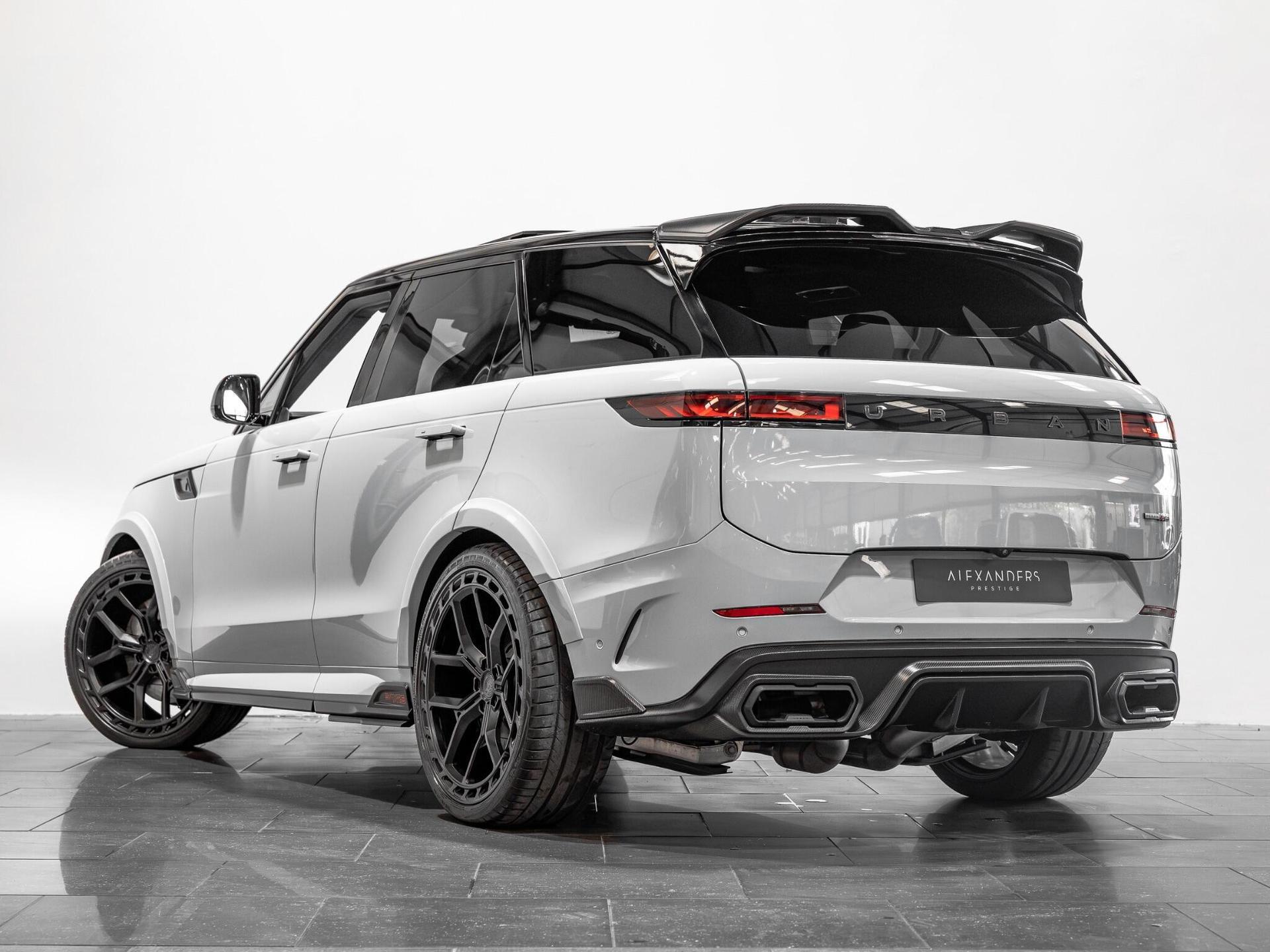 An exterior shot of the rear left on a 2026 Land Rover Range Rover Sport