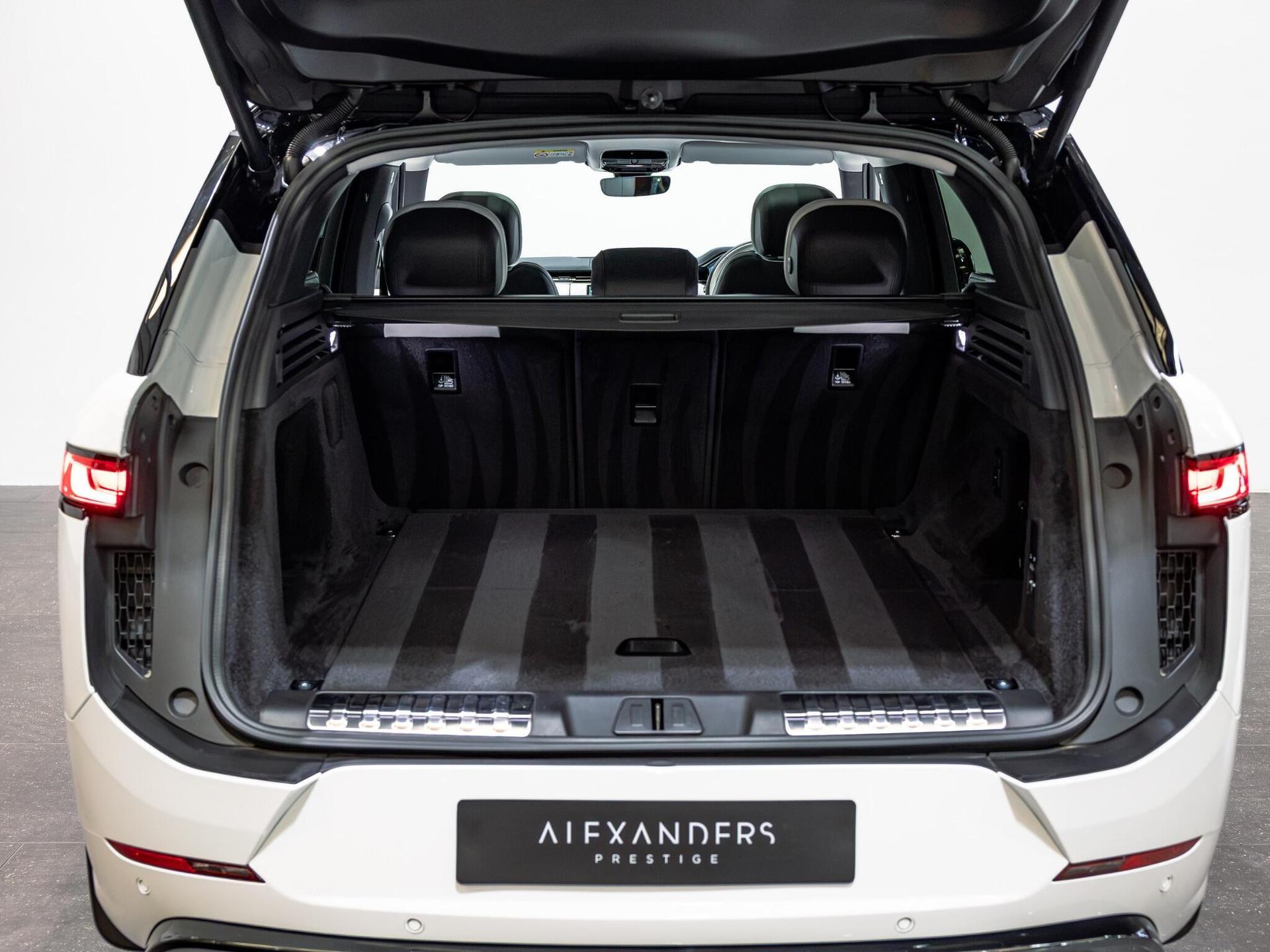 An interior shot of the boot on a 2025 Land Rover Range Rover Sport