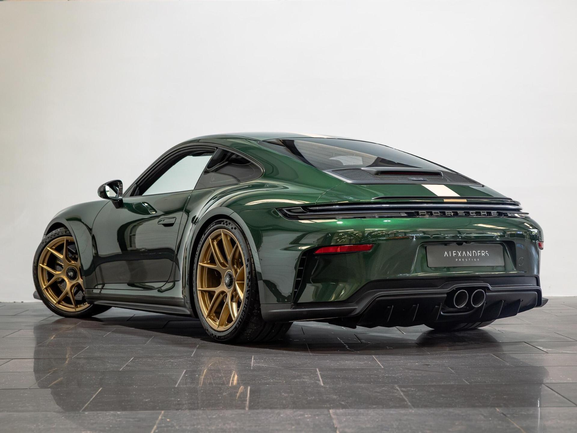 An exterior shot of the rear left on a 2025 Porsche 911