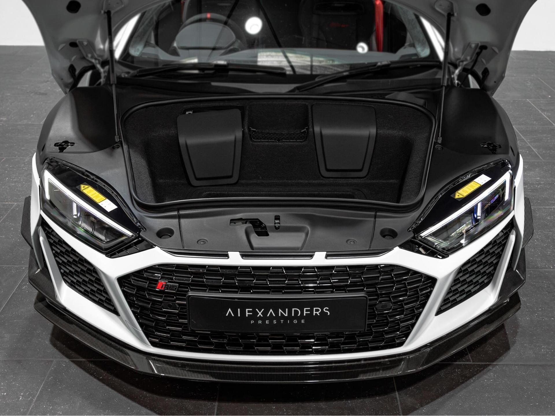 An exterior shot of the front on a 2023 Audi R8