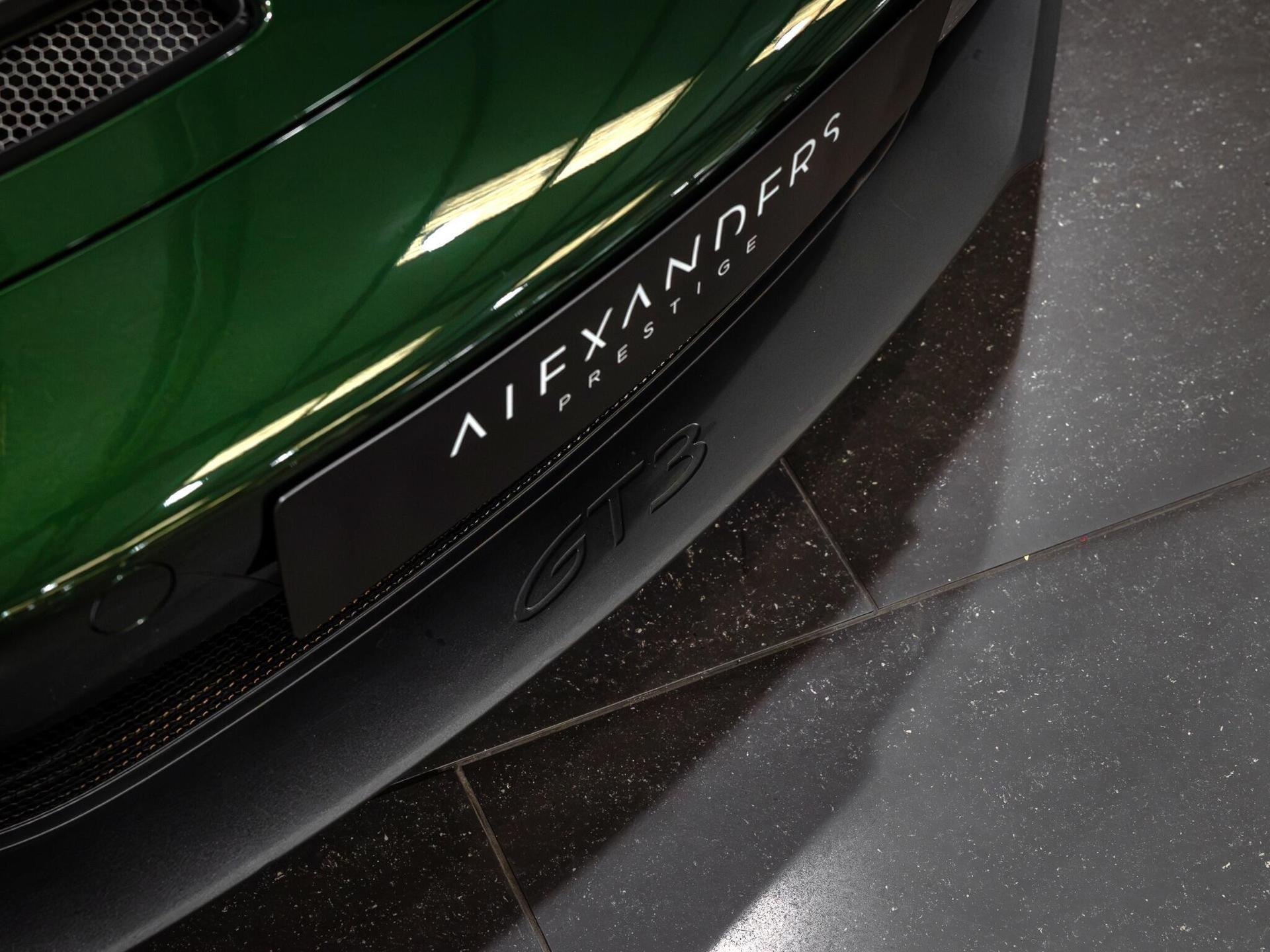 An exterior shot of the badge exterior on a 2025 Porsche 911