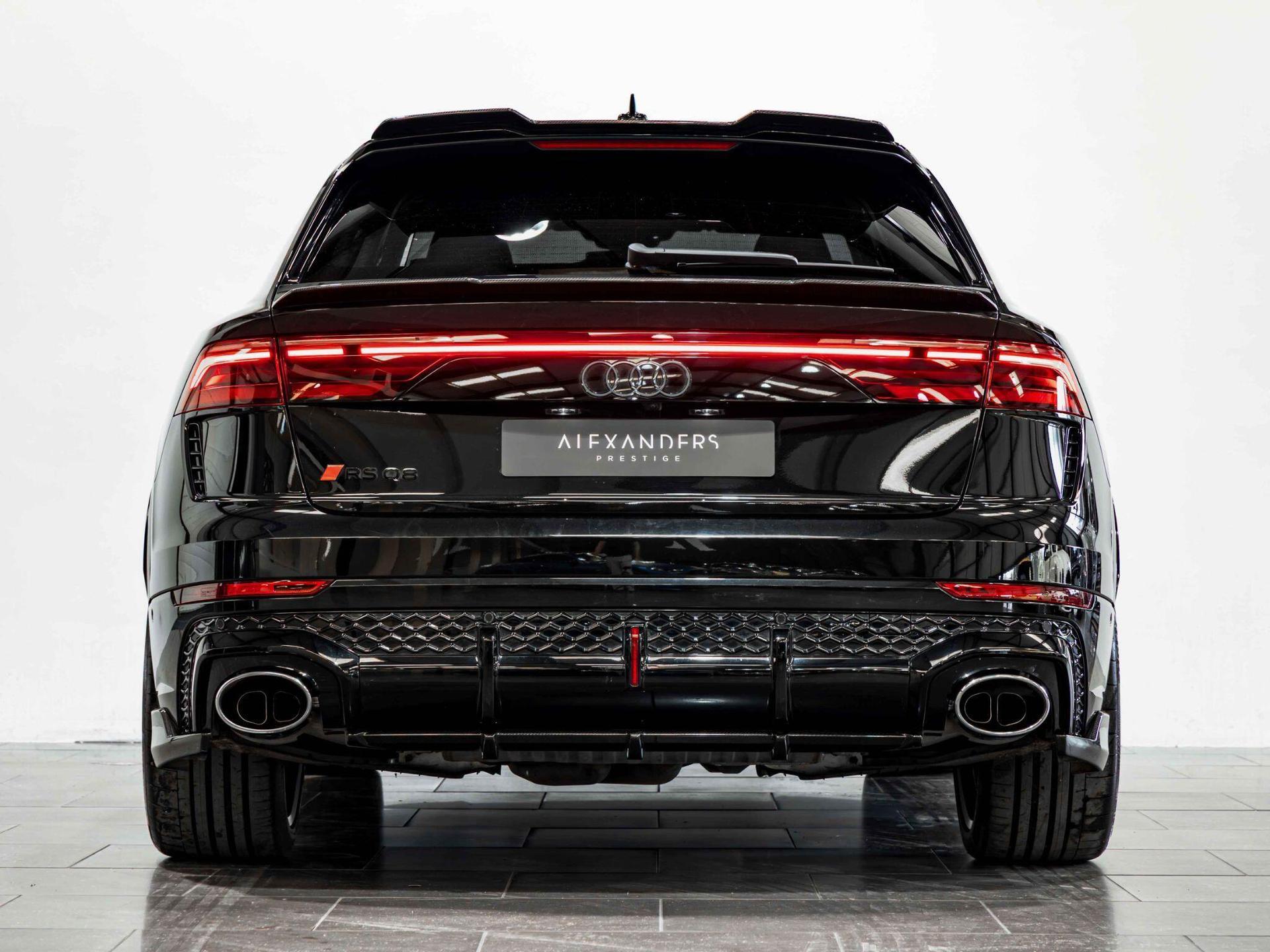 An exterior shot of the rear on a 2025 Audi RSQ8
