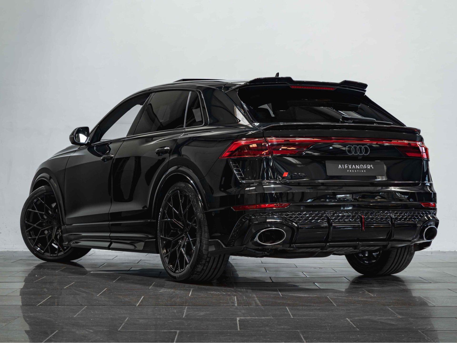 An exterior shot of the rear left on a 2025 Audi RSQ8