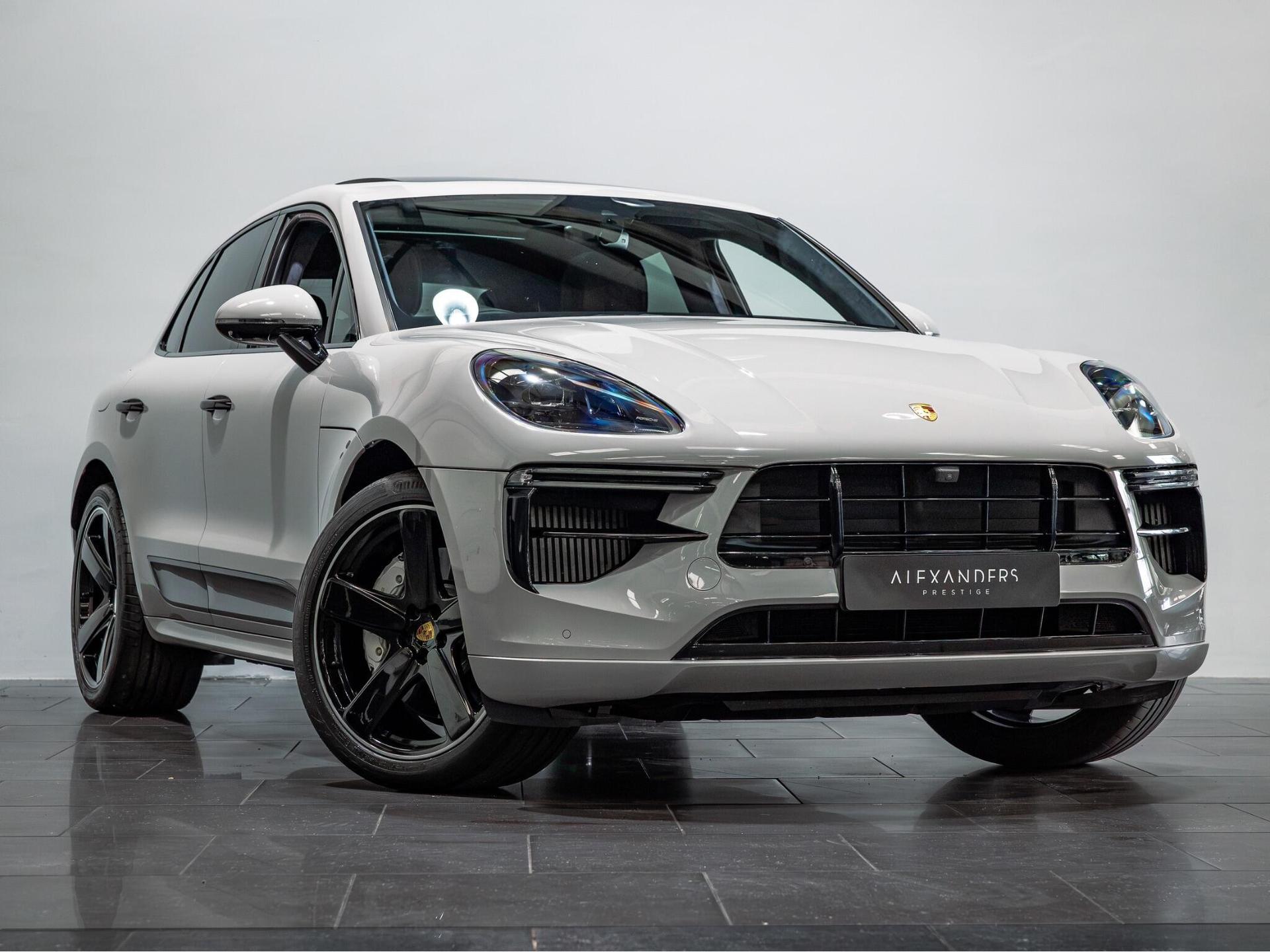 An exterior shot of the front right on a 2020 Porsche Macan