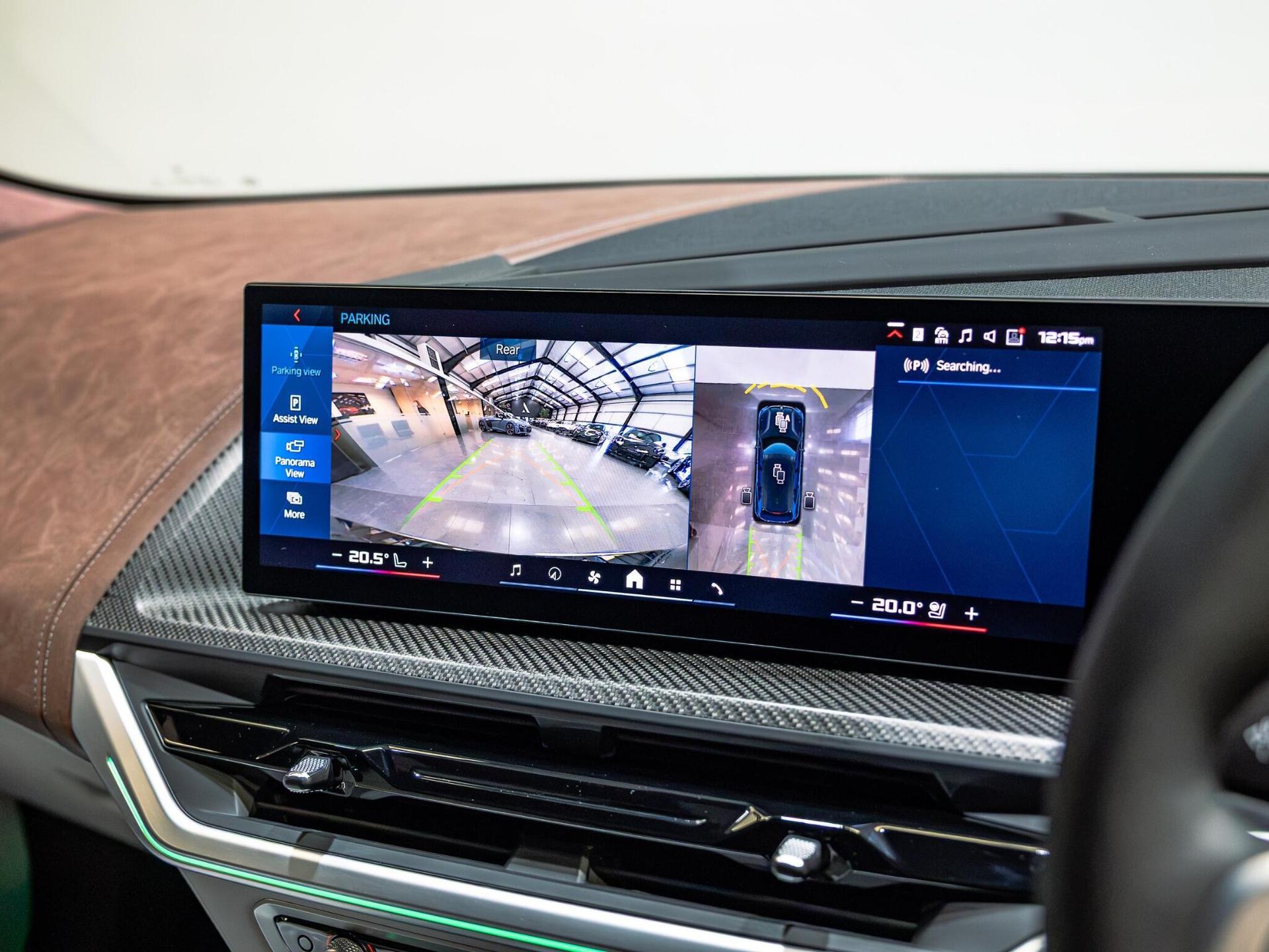 An interior shot of the infotainment system on a 2024 BMW XM