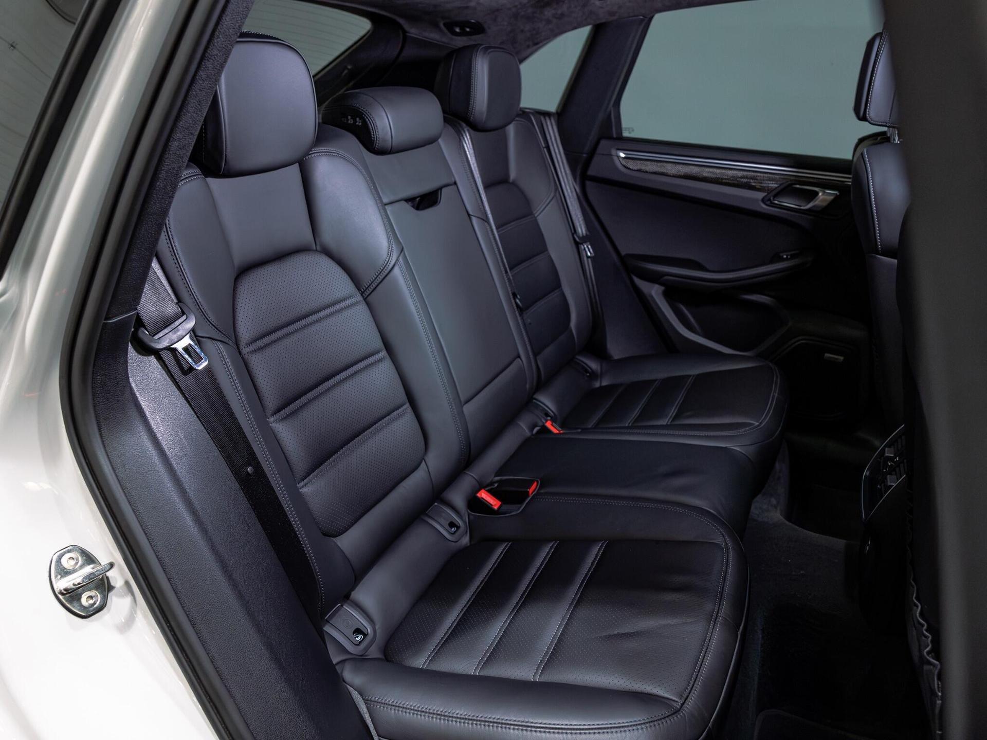 An interior shot of the seats rear on a 2020 Porsche Macan