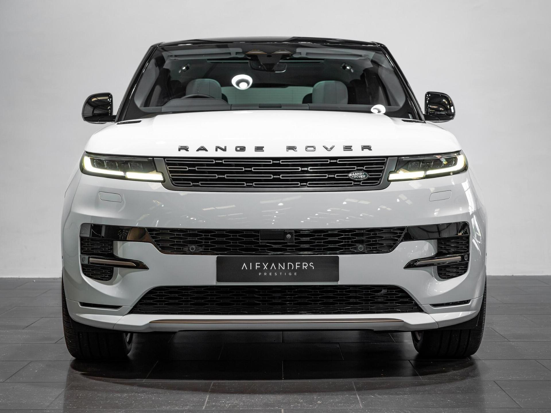 An exterior shot of the front on a 2025 Land Rover Range Rover Sport