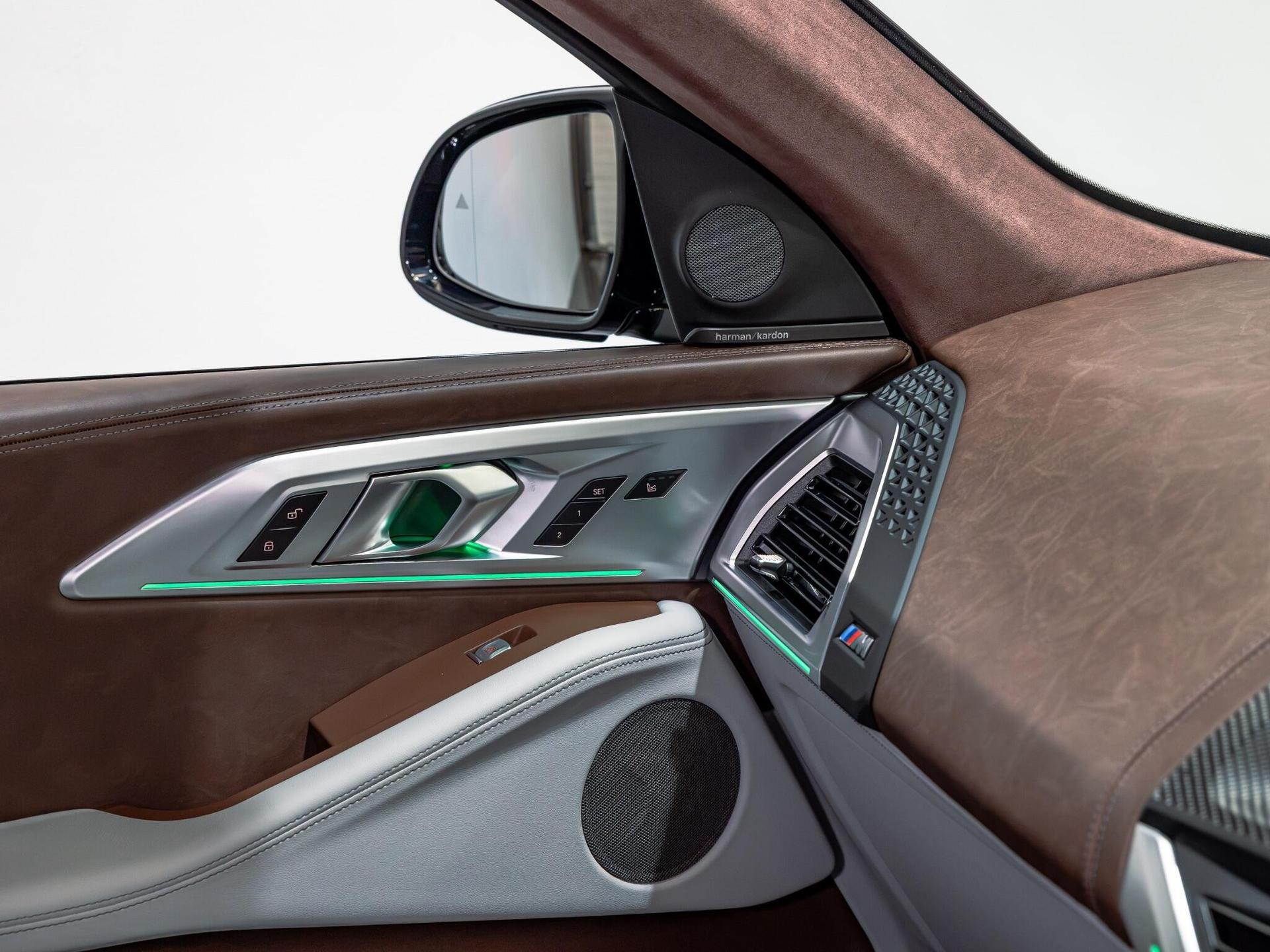 An interior shot of the interior front on a 2024 BMW XM