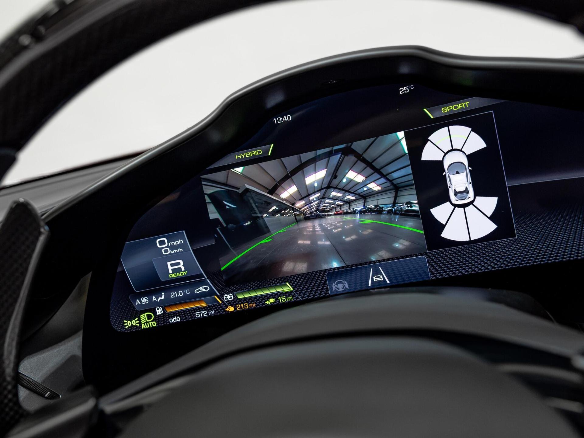 An interior shot of the driver instruments on a 2025 Ferrari 296 GTS
