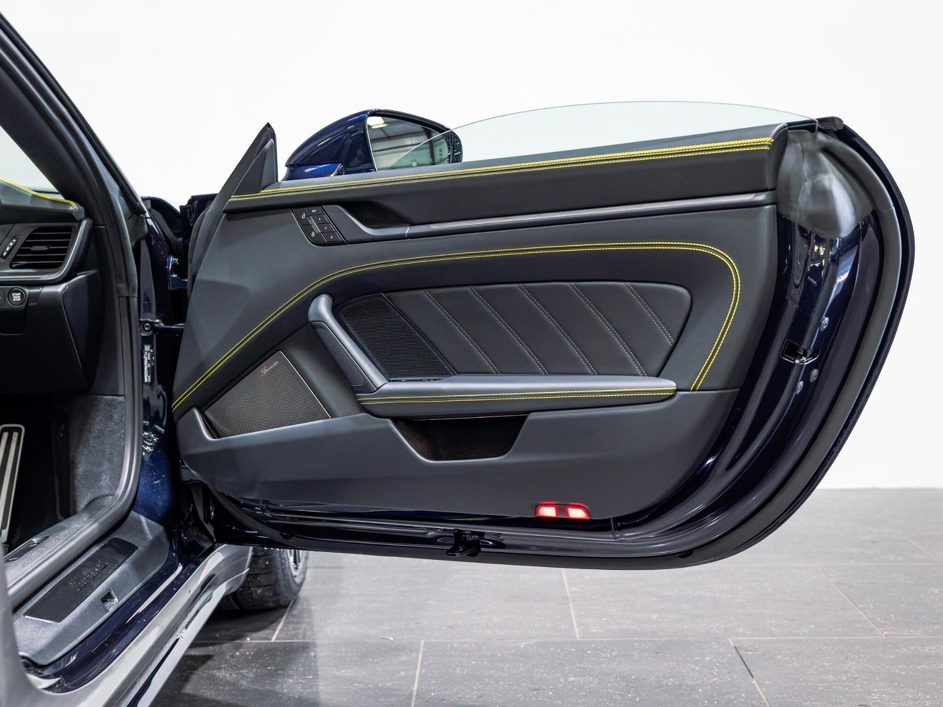 An interior shot of the door interior on a 2026 Porsche 911