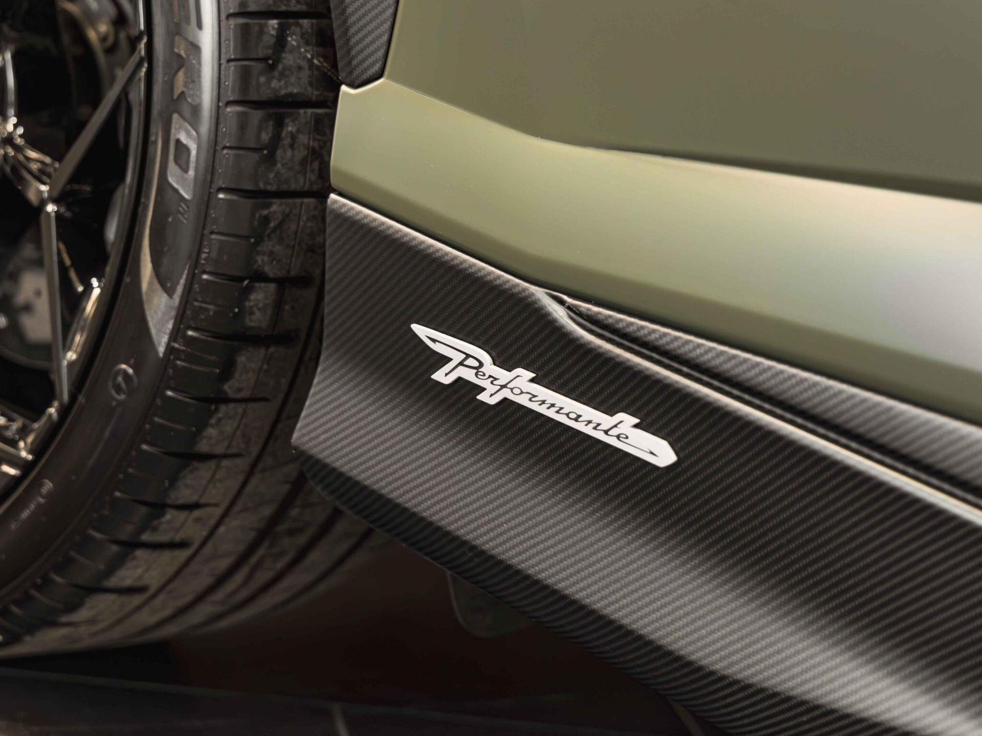 An exterior shot of the tyre tread on a 2024 Lamborghini Urus
