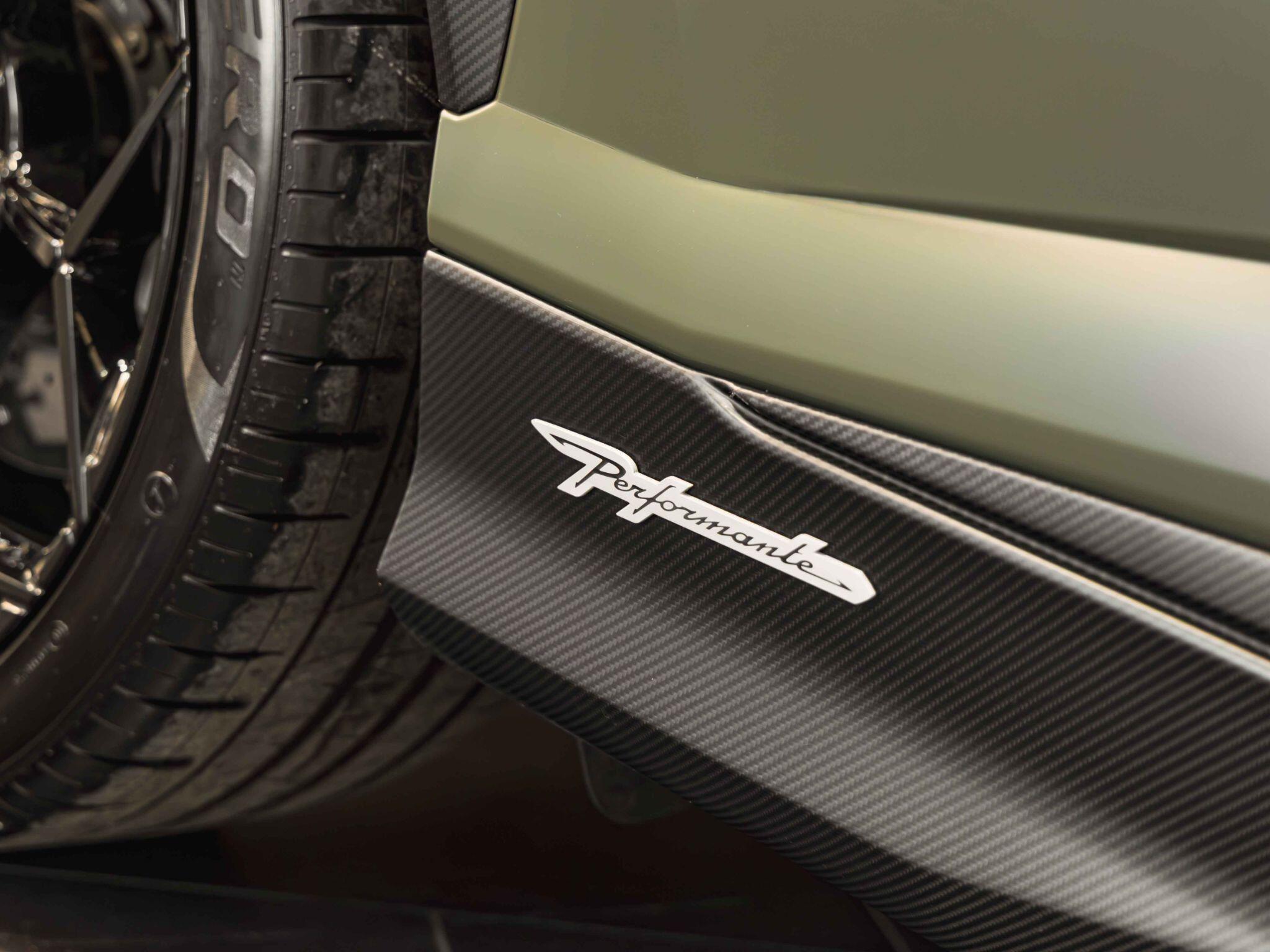 An exterior shot of the tyre tread on a 2024 Lamborghini Urus